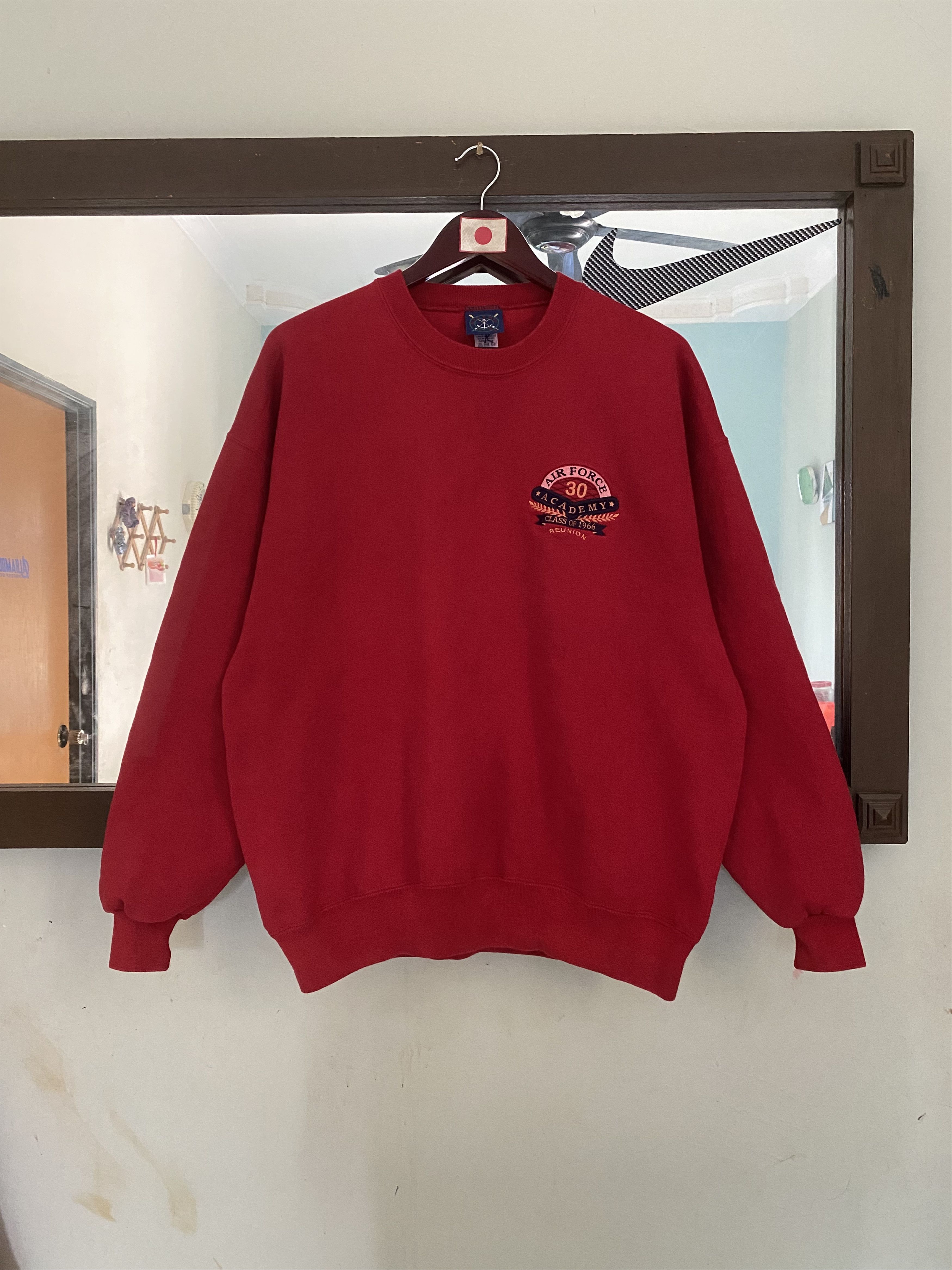 Vintage Vintage Air Force Academy Revnion Red Sweatshirt Size US XL / EU 56 / 4 - 1 Thumbnail