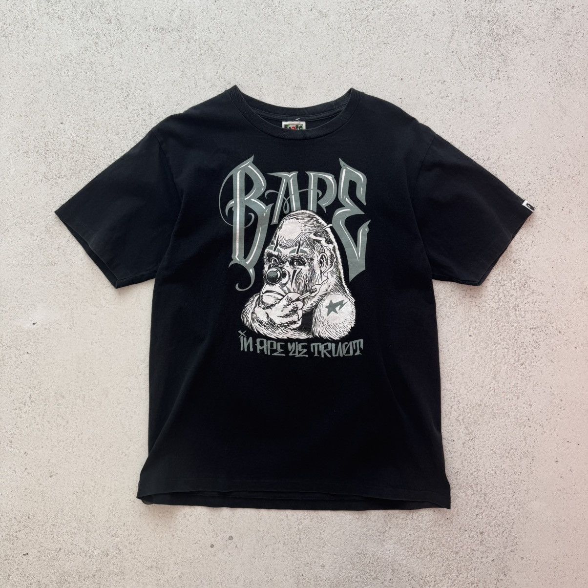 Bape Bape x Undefeated x Mister Cartoon Black Tee Size US L / EU 52-54 / 3 - 1 Thumbnail