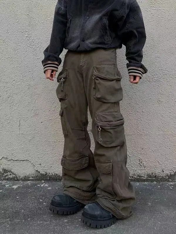 Japanese Brand × Vintage Heavy Duty Multi-Pocket Paratrooper Workwear Casual Pants Size US 32 / EU 48 - 4 Thumbnail