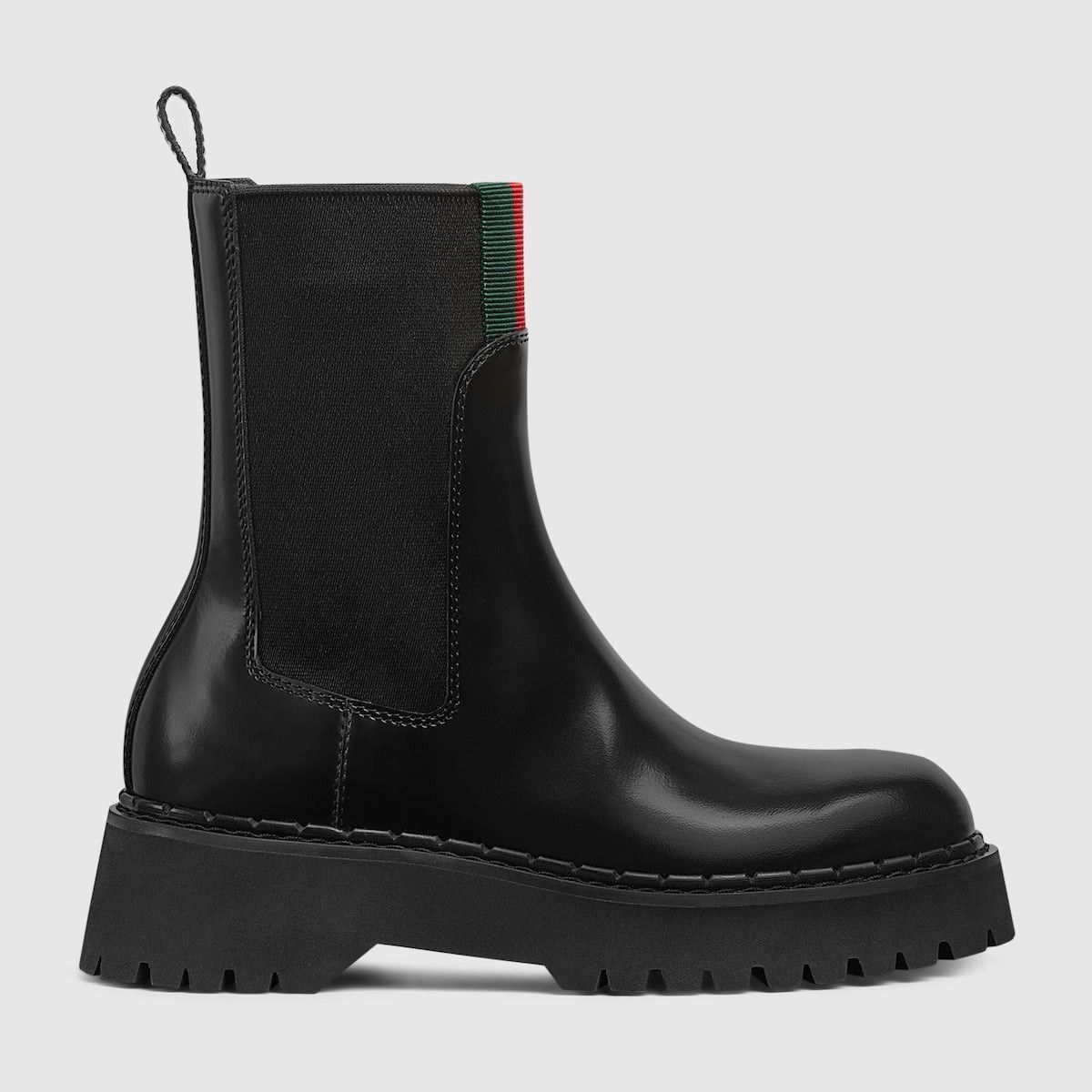 Gucci Wed Shiny Leather Boots SIZE 37