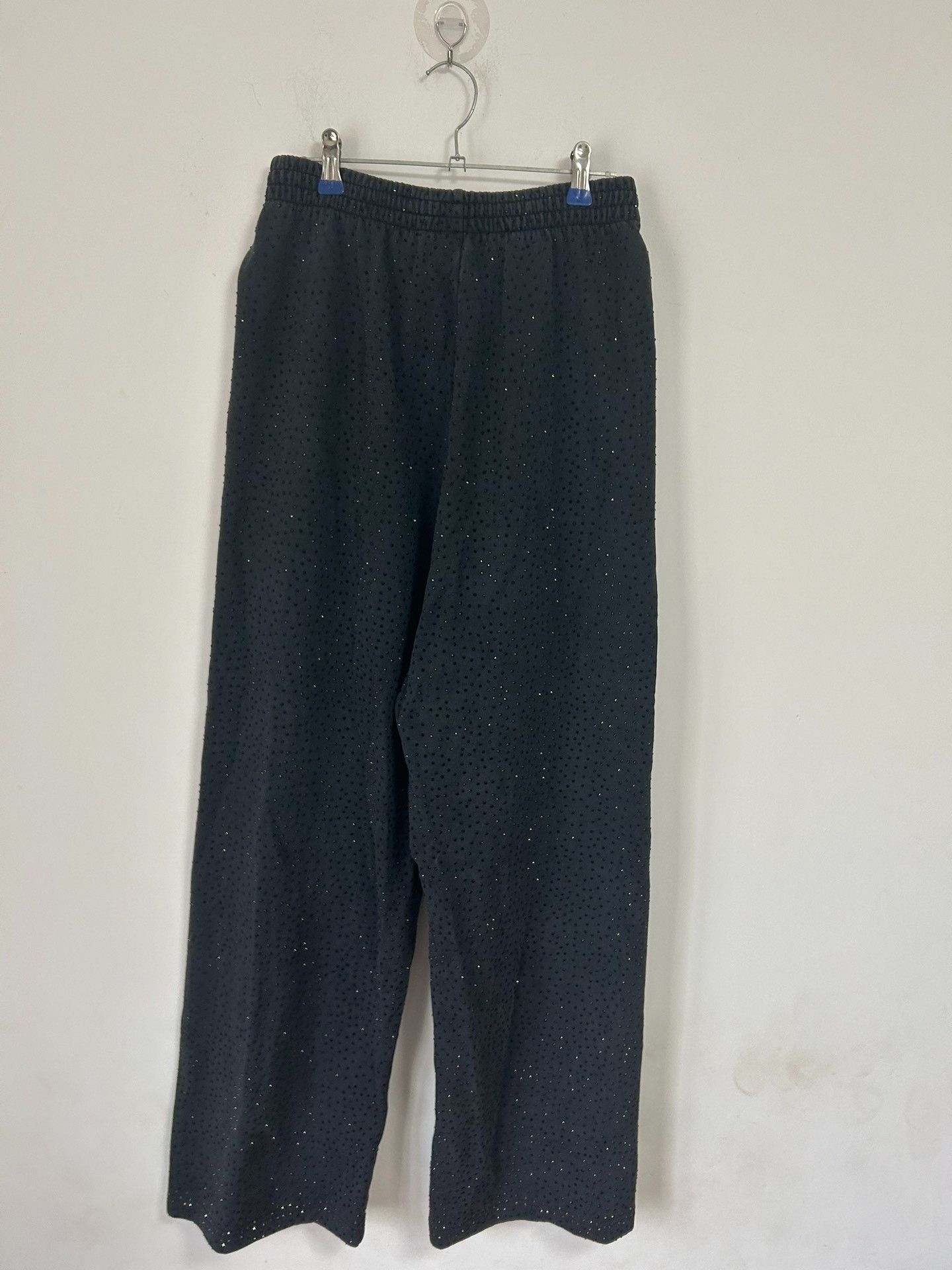 Balenciaga Balenciaga SS23 New Rhinestone Casual Wide Leg Pants with R Size US 28 / EU 44 - 2 Thumbnail