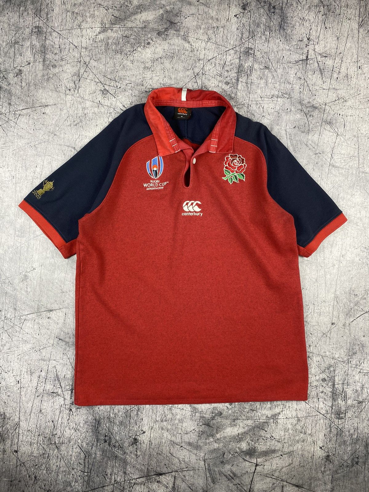 Canterbury of New Zealand Canterbury England Rugby World Cup Polo T-Shirt Size M Size US M / EU 48-50 / 2 - 2 Thumbnail