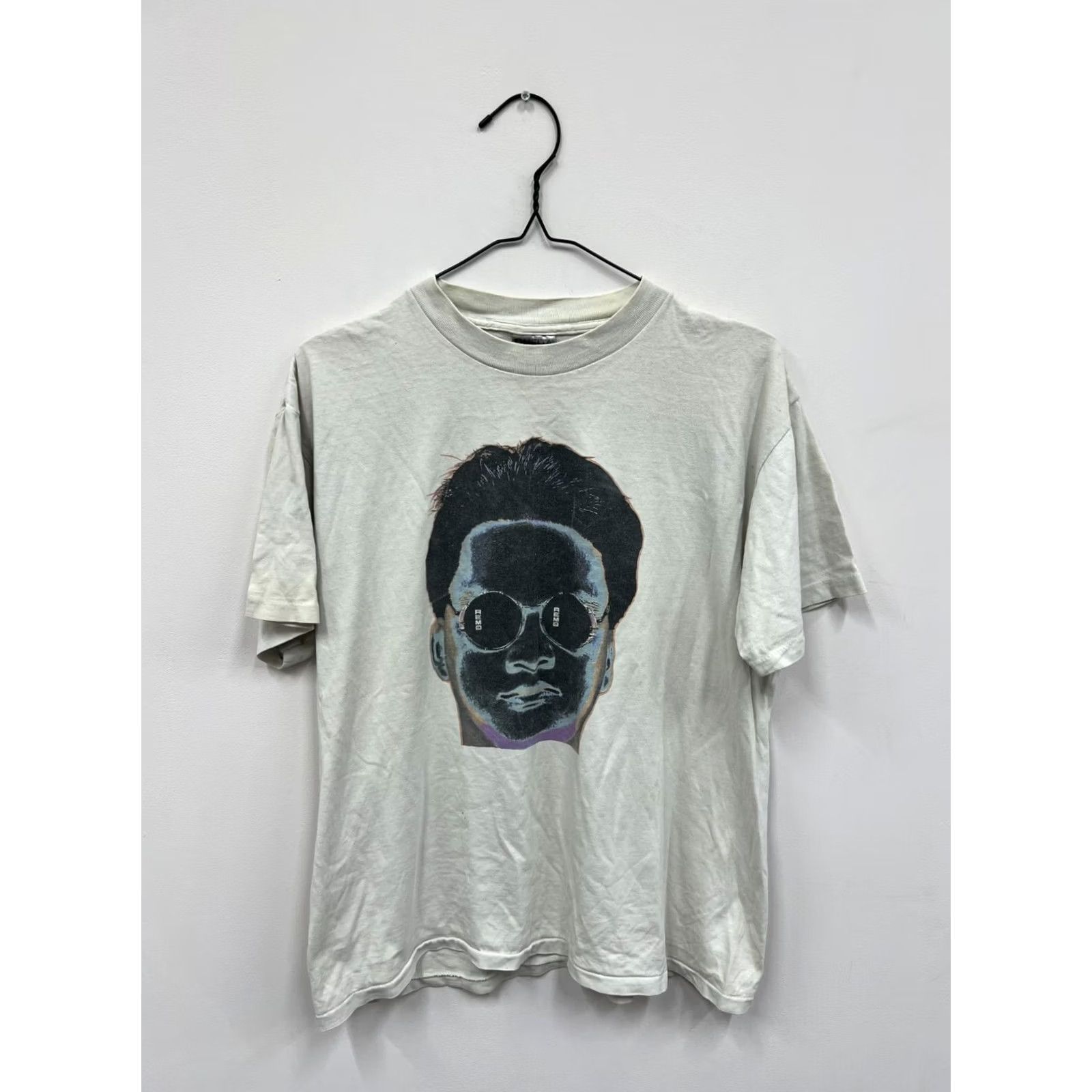 Vintage REM0 Drums with an Attitude T-Shirt L Men Ivory 90s Vintage Oneita Shirt Size US L / EU 52-54 / 3 - 2 Thumbnail
