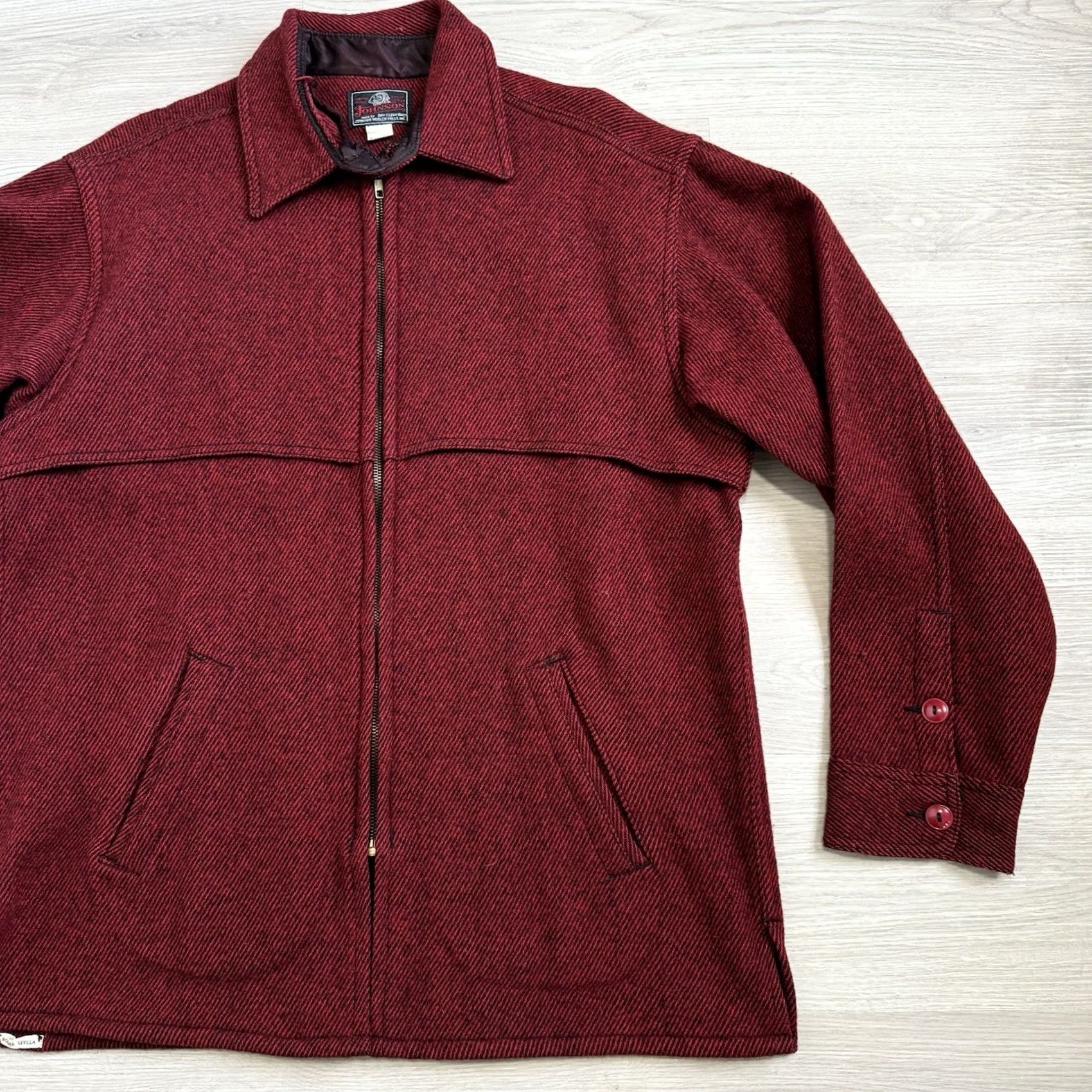 Johnson Woolen Mills VINTAGE Johnson Woolen Mills Jacket Jac Lumberjack Red Full Zip Up Sz 18 Shacket Size US XXL / EU 58 / 5 - 3 Thumbnail