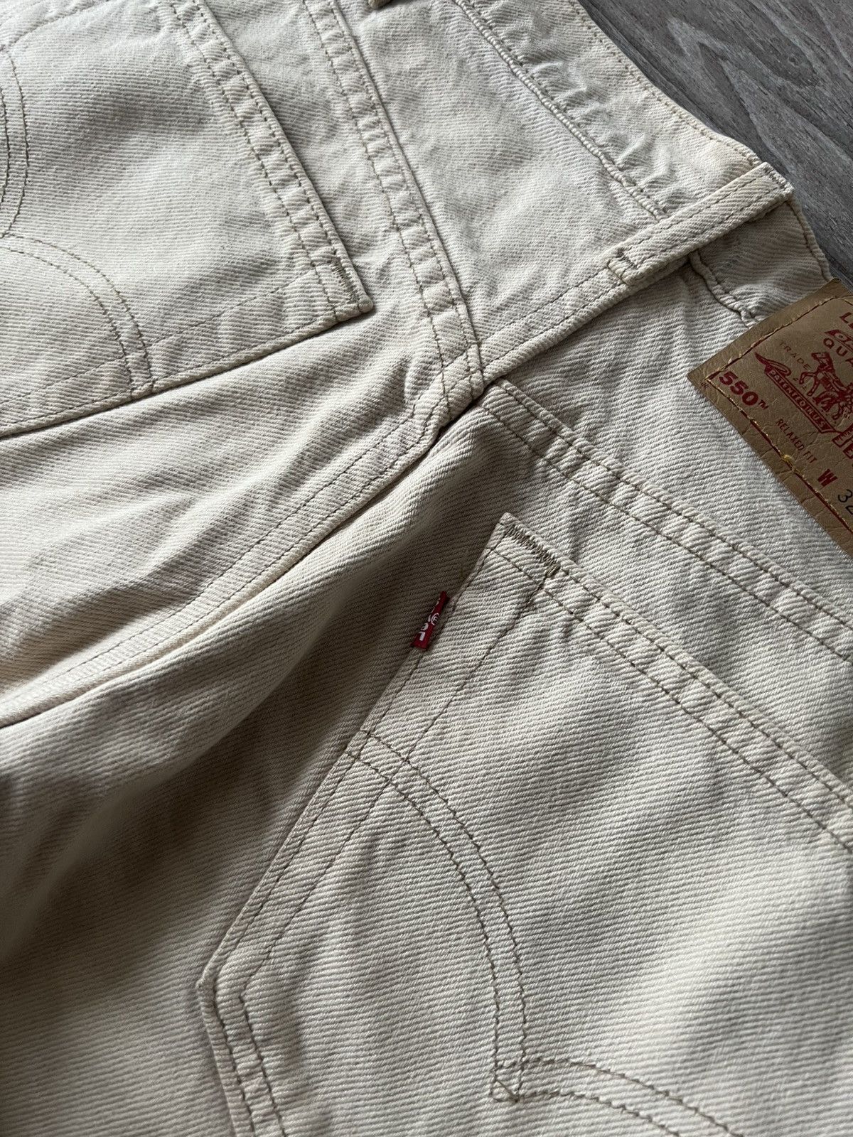Levi's × Vintage ‼️Levis Vintage White Denim Made In USA 550 Relaxed Fit Jeans Size US 32 / EU 48 - 9 Thumbnail