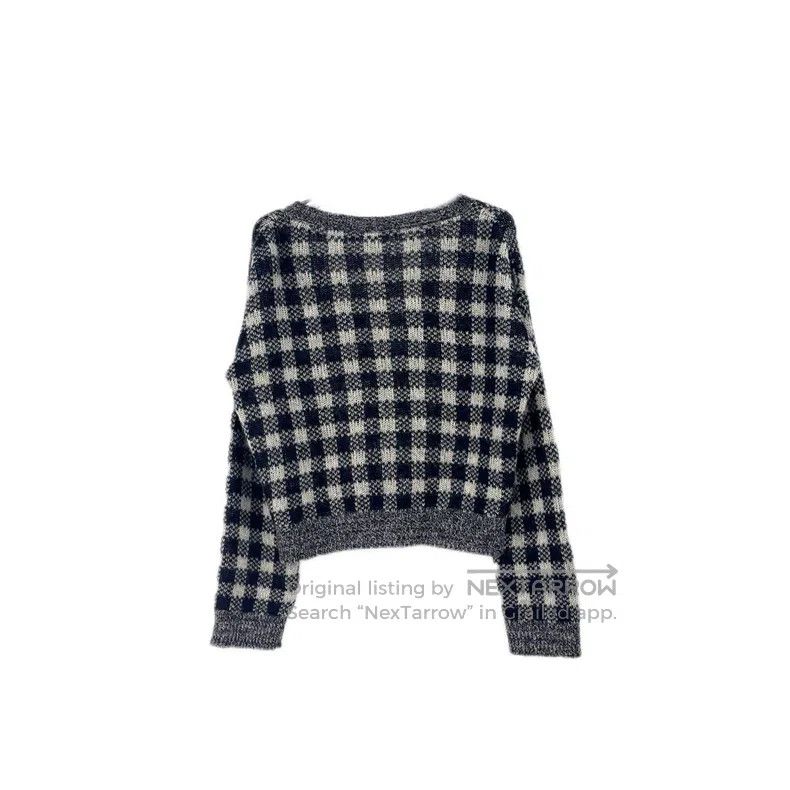 Dior Dior Dark blue plaid alpaca wool mulberry silk cashmere ca Size M / US 6-8 / IT 42-44 - 2 Thumbnail