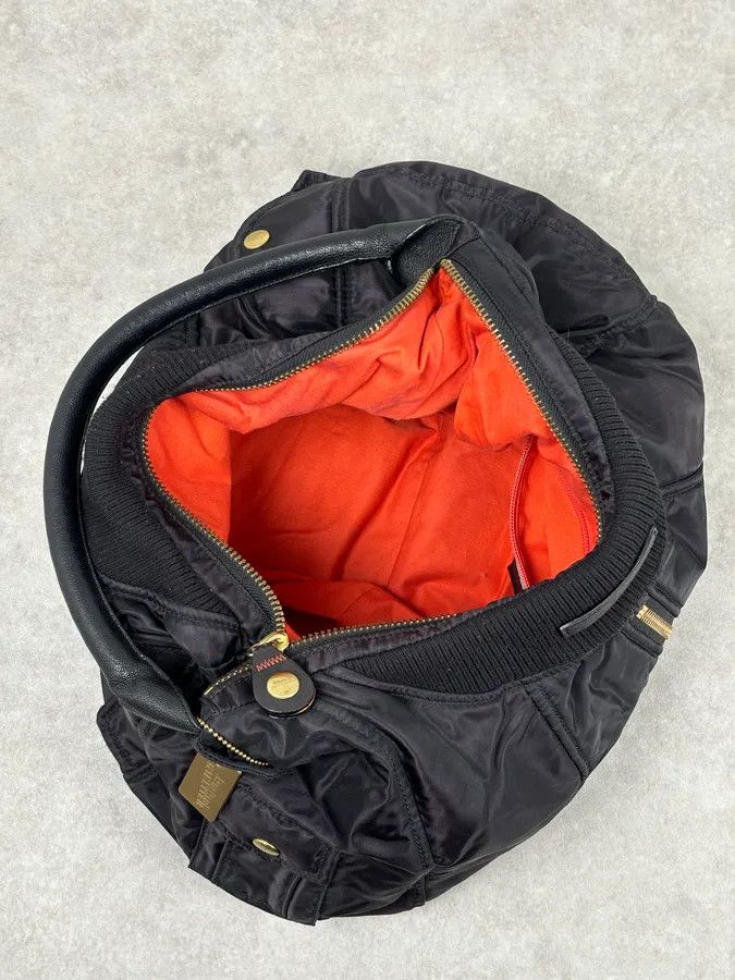 Jean Paul Gaultier 2000s Jean Paul Gaultier Black Nylon Multi-Pocket Hobo Bag Size ONE SIZE - 10 Thumbnail
