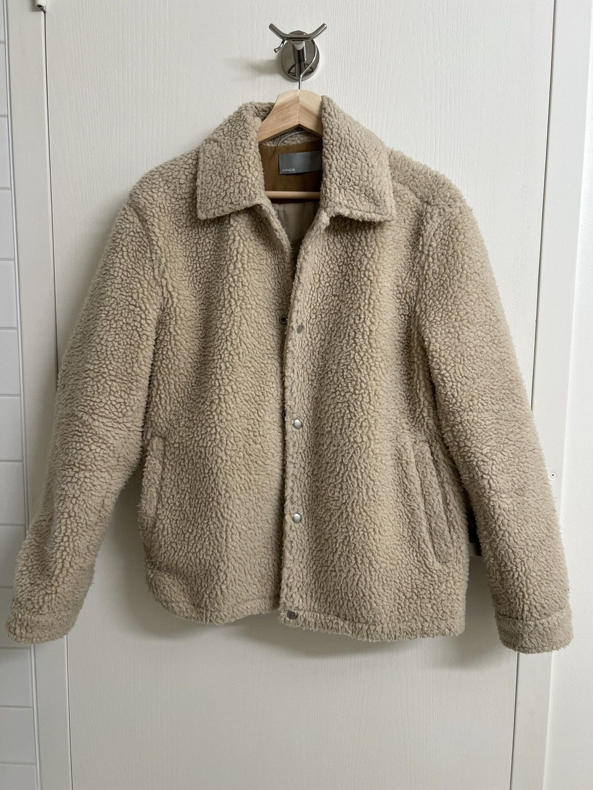 Vince sherpa coaches jacket top
