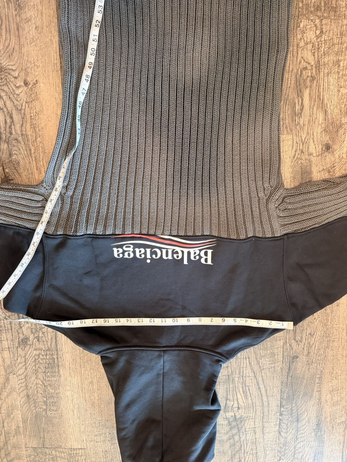 Balenciaga Balenciaga Political Campaign Hoodie Cable Knit Size US M / EU 48-50 / 2 - 2 Thumbnail