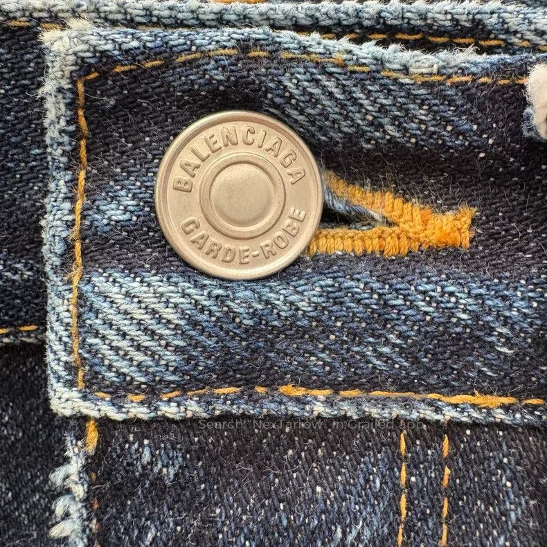 Balenciaga Balenciaga Heavyweight Denim Pants Dark Blue Size US 32 / EU 48 - 7 Thumbnail