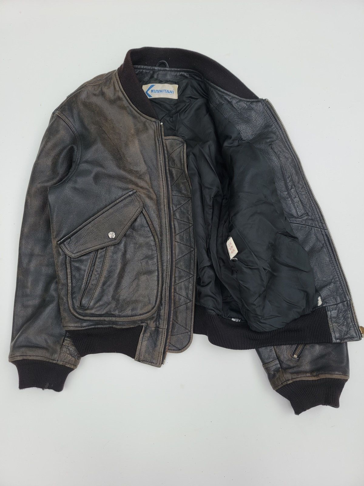 Leather ✅️Vintage Kushitani Leather Jacket Size US L / EU 52-54 / 3 - 3 Thumbnail