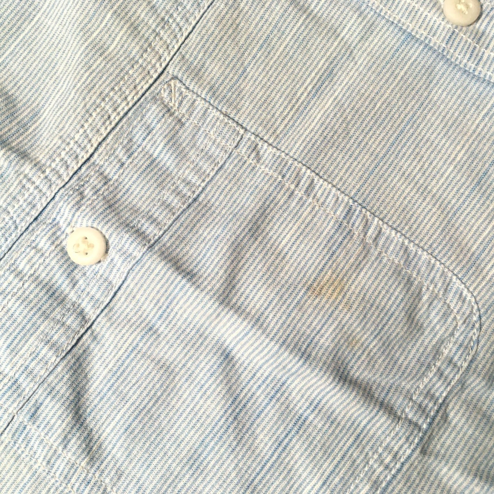 Izod IZOD Shirt Large Powder Blue Woven Button-Down Short Sleeve Top Mens Regular Size Blue Cotton Check Polo Rugby Pocket Size US L / EU 52-54 / 3 - 6 Thumbnail