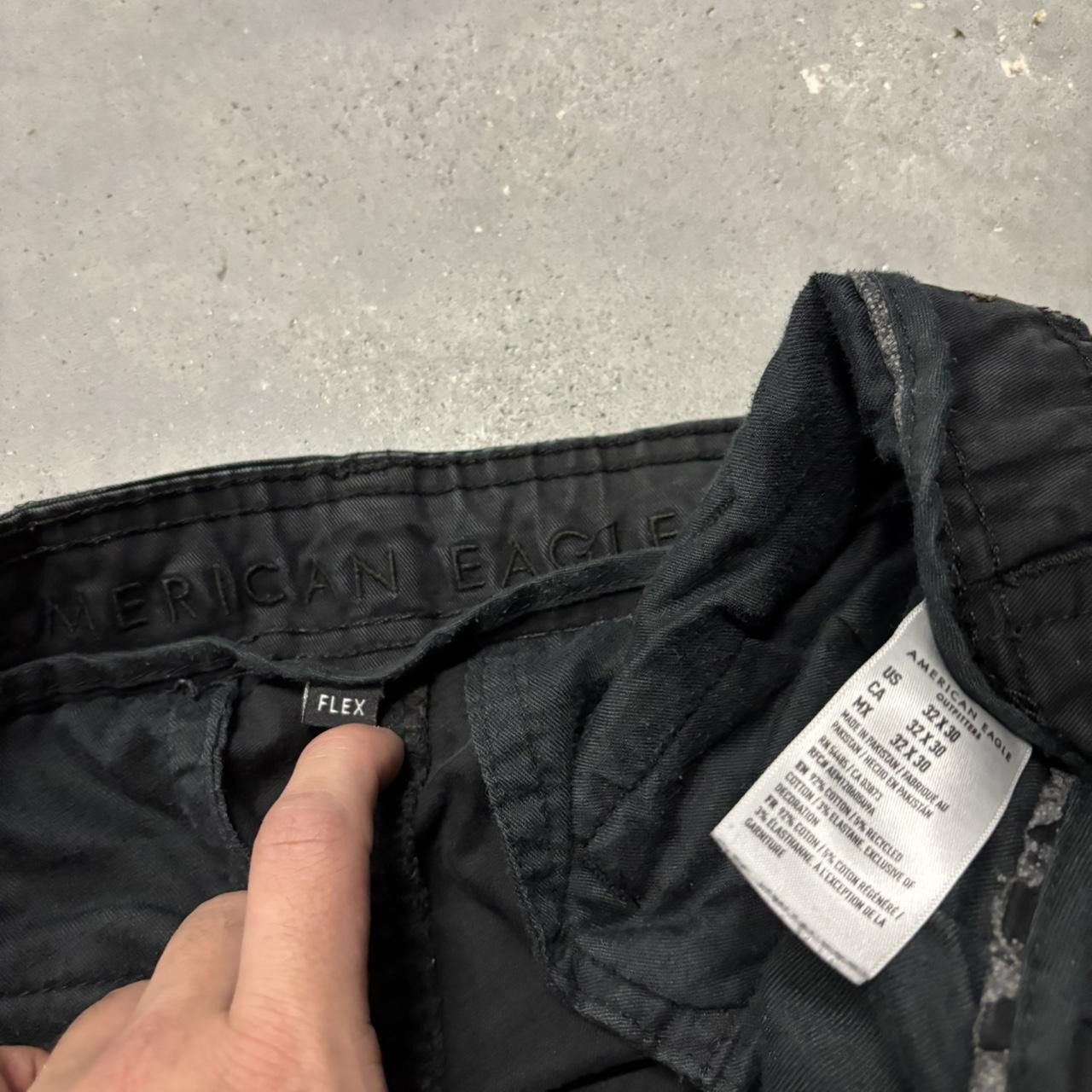 Japanese Brand × Vintage Crazy Vintage Y2K:2000s Black Streetwear Skater Cargo Pants! Size US 32 / EU 48 - 8 Thumbnail