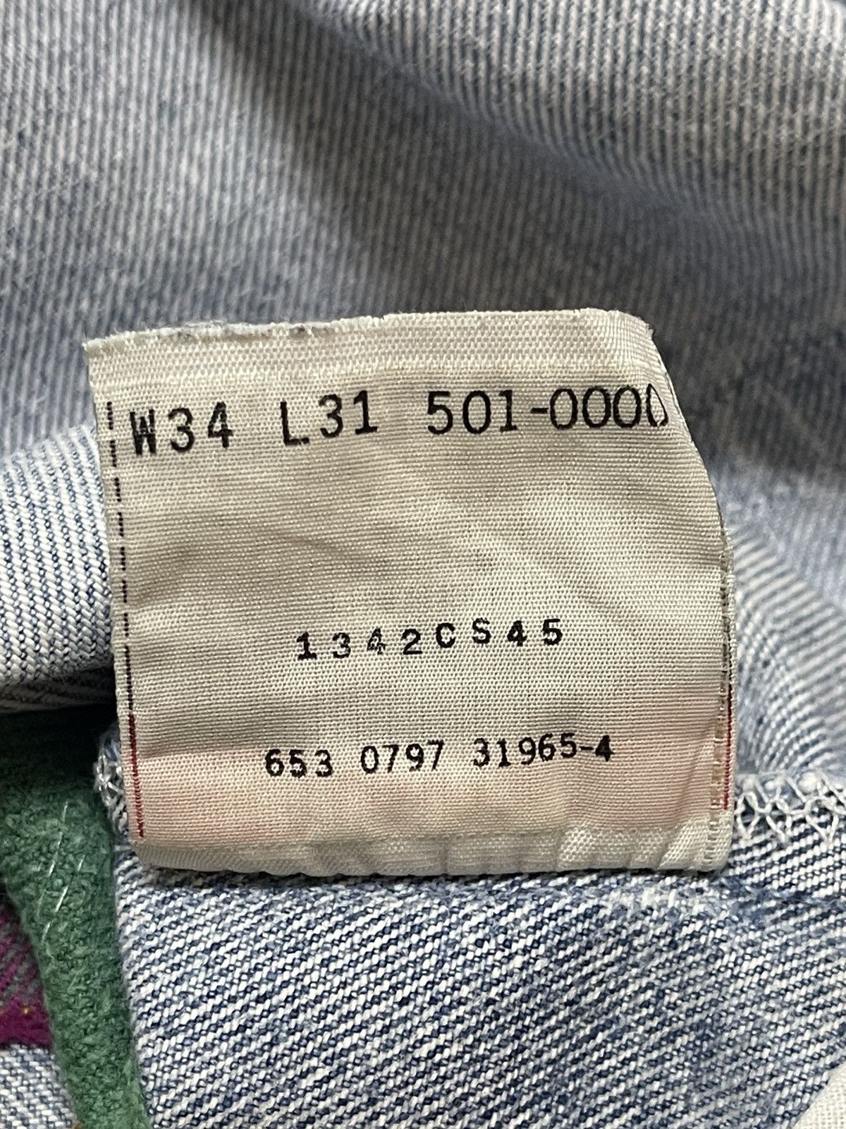 Levi's Vintage 90s Levis 501xx Faded Wash Distressed Style Jeans Size US 31 - 11 Thumbnail
