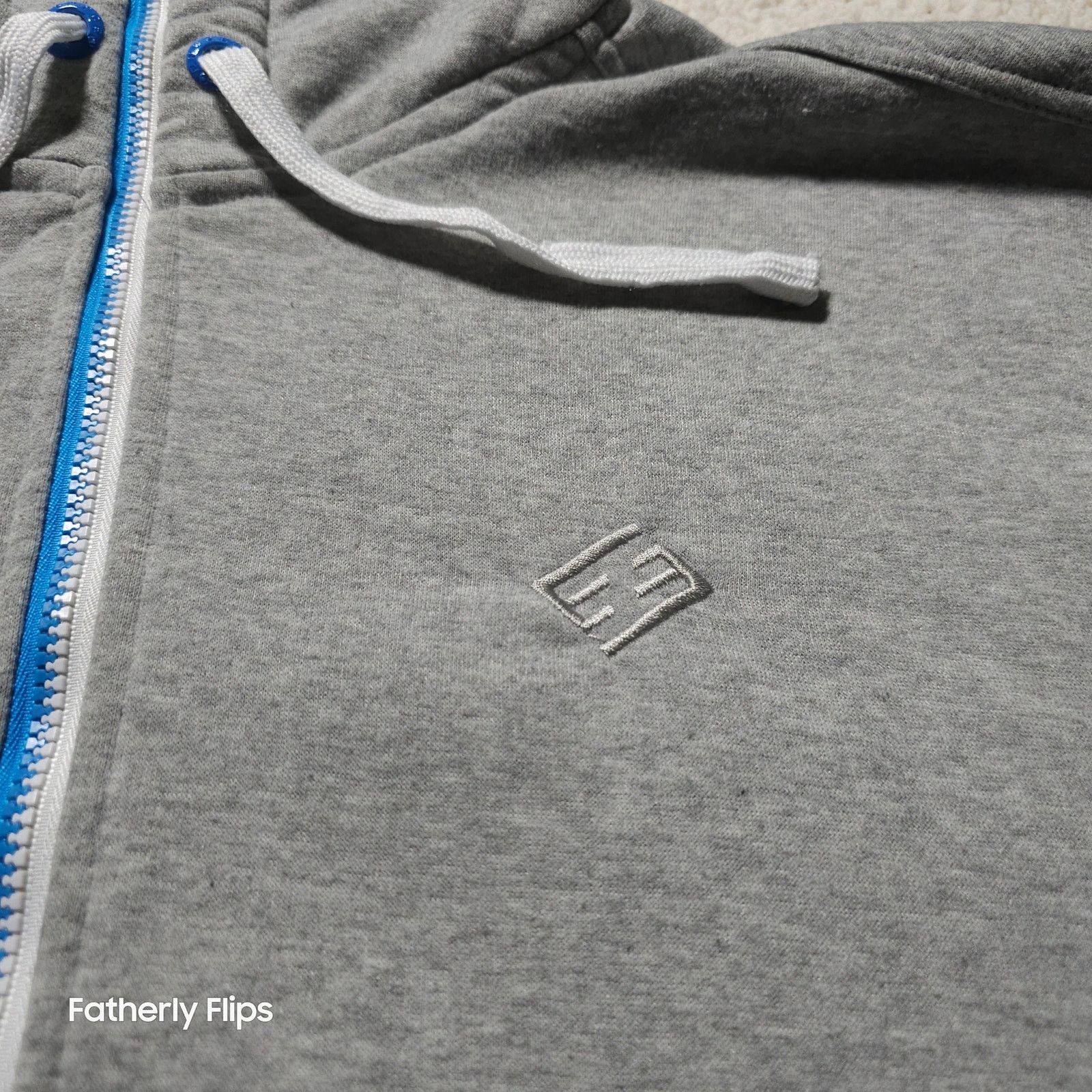 Enyce Vintage ENYCE 3XL Zip Up Hoodie Gray Blue Y2K Streetwear Size US XXL / EU 58 / 5 - 6 Thumbnail