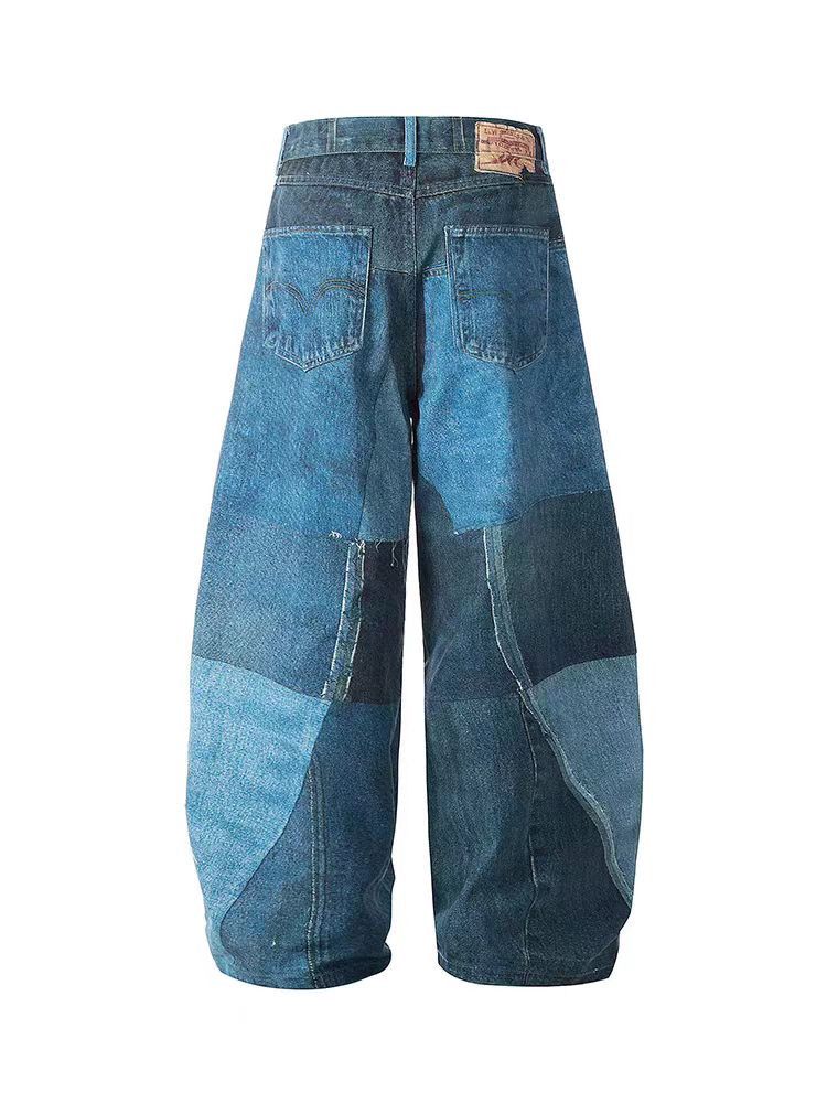Japanese Brand × Jean High Street Vintage Patchwork Printed Machete Jeans Size US 32 / EU 48 - 3 Thumbnail