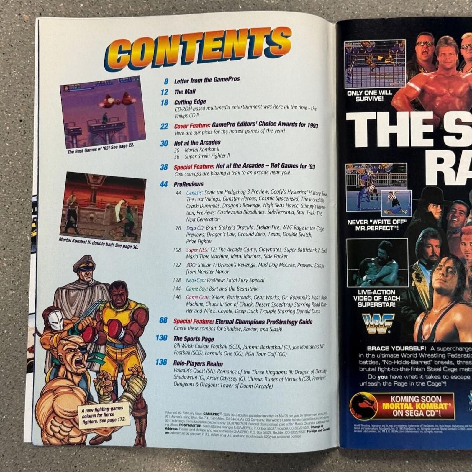 Designer Vtg GamePro Magazine 1994 Sega Nintendo Mortal Kombat Sonic Size ONE SIZE - 7 Thumbnail