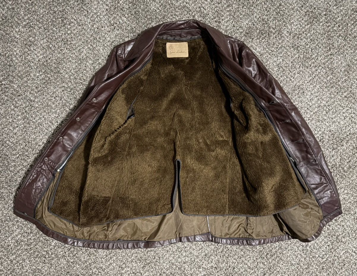 Vintage Vintage Gino Leathers Genuine Brown Leather Coat Size US M / EU 48-50 / 2 - 4 Thumbnail