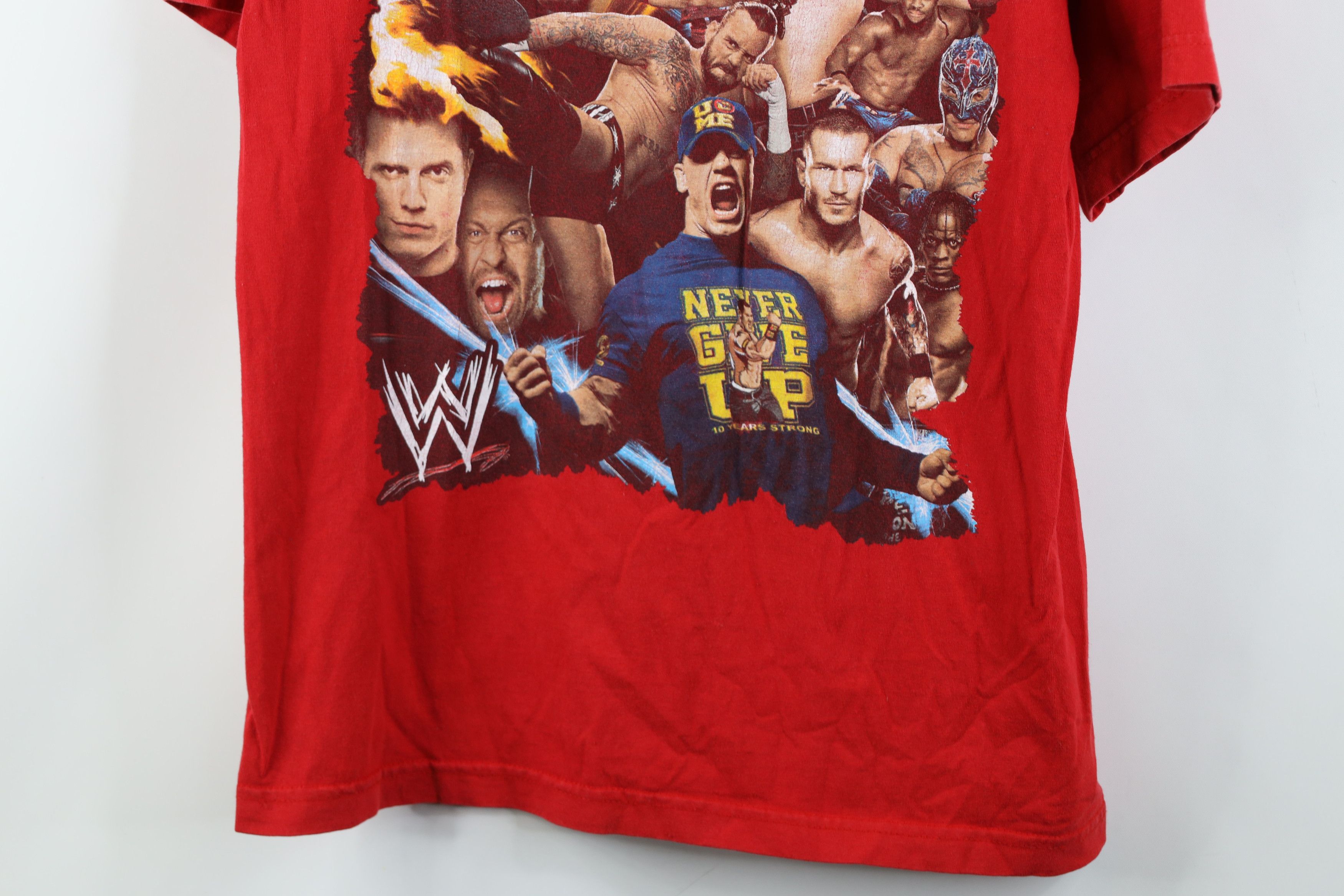 Vintage Vintage Y2K WWE WWF Wrestling John Cena CM Triple H T-Shirt Size US M / EU 48-50 / 2 - 3 Thumbnail