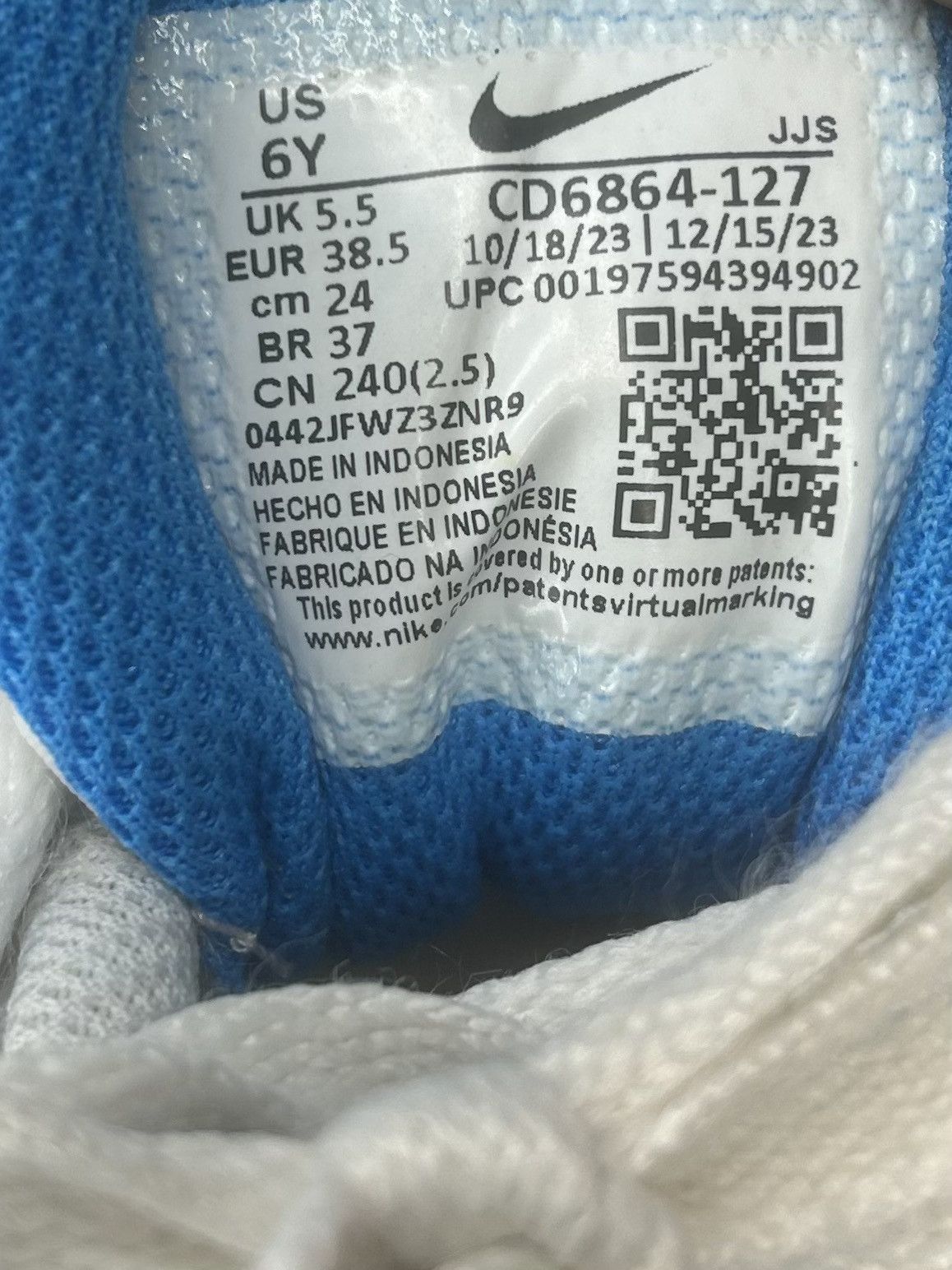 Nike Nike Air Max 90 “Pure Platinum Photo Blue” Size 6Y Size US 6 / EU 39 - 8 Thumbnail