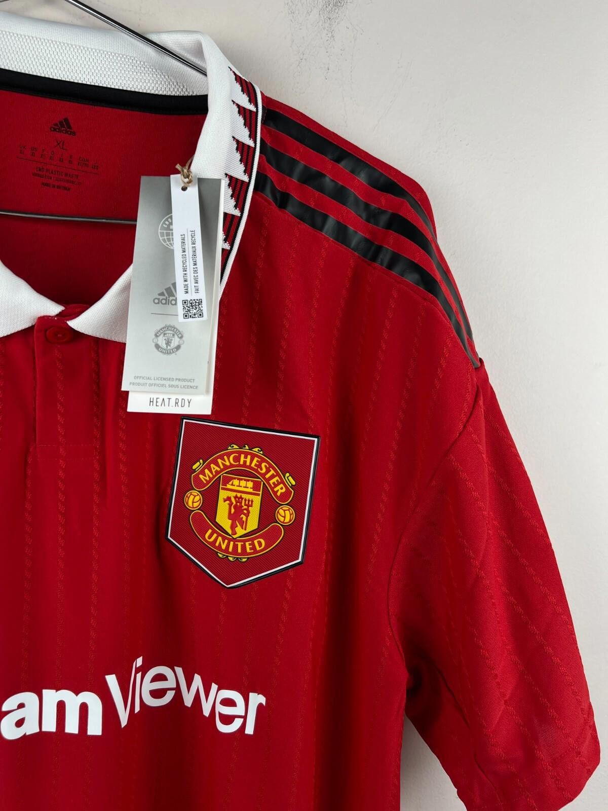 Adidas Authentic Adidas Manchester United 22/23 Home Jersey XL Size ONE SIZE - 8 Thumbnail