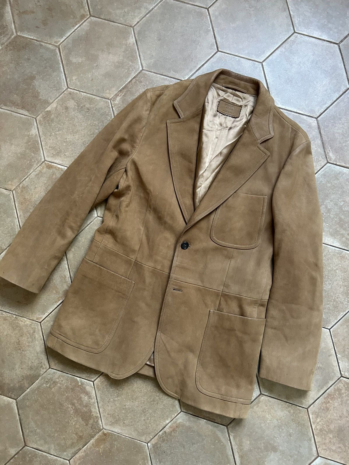 Prada Prada leather blazer Size US M / EU 48-50 / 2 - 2 Thumbnail