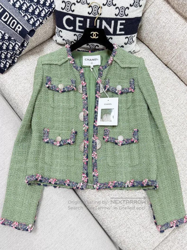 Chanel Chanel Four-pocket colorful floral rolled-edge tweed long- Size XS / US 0-2 / IT 36-38 - 2 Thumbnail