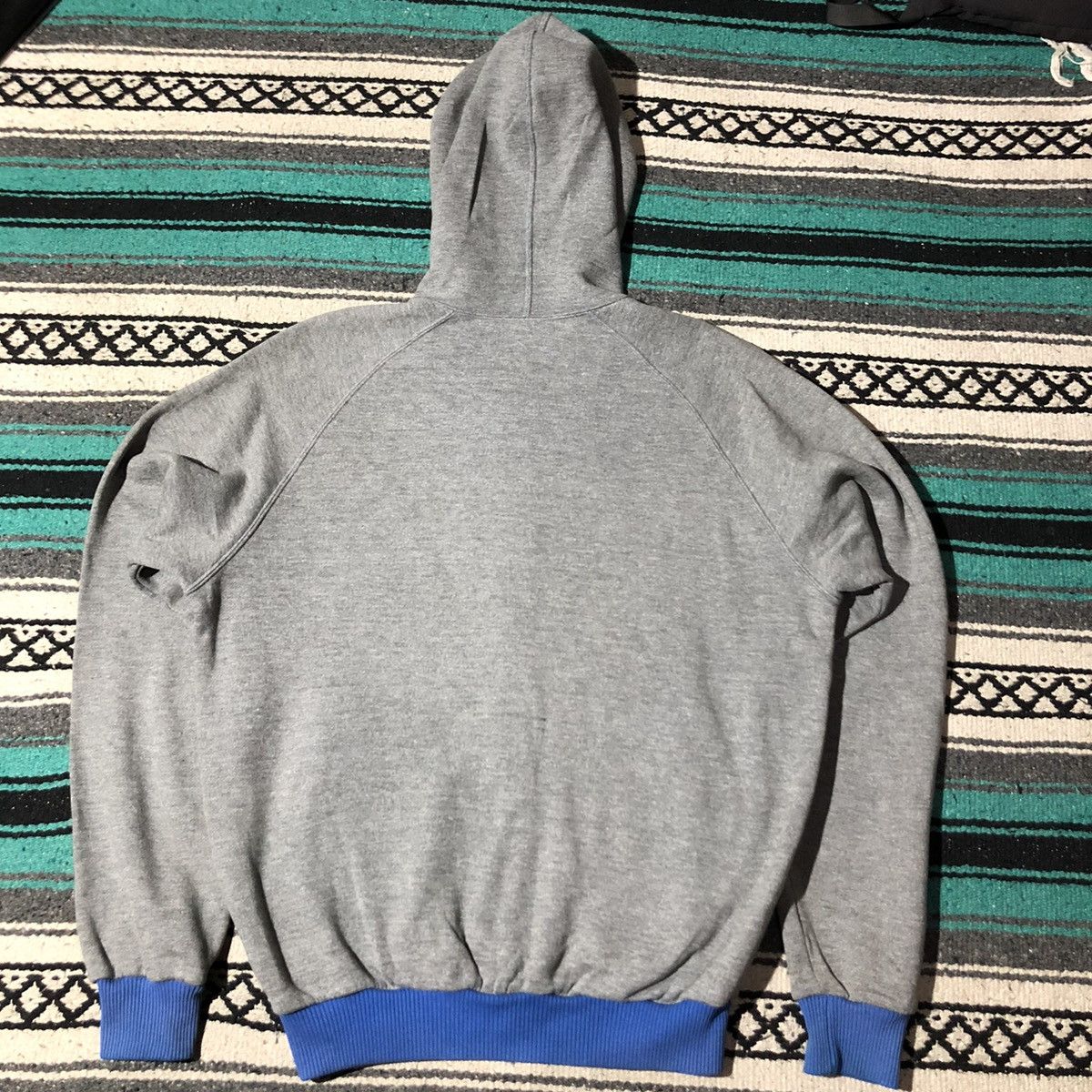 Adidas Vintage 80s Adidas Club Grey Zip Hoodie by Descente Size US L / EU 52-54 / 3 - 13 Thumbnail
