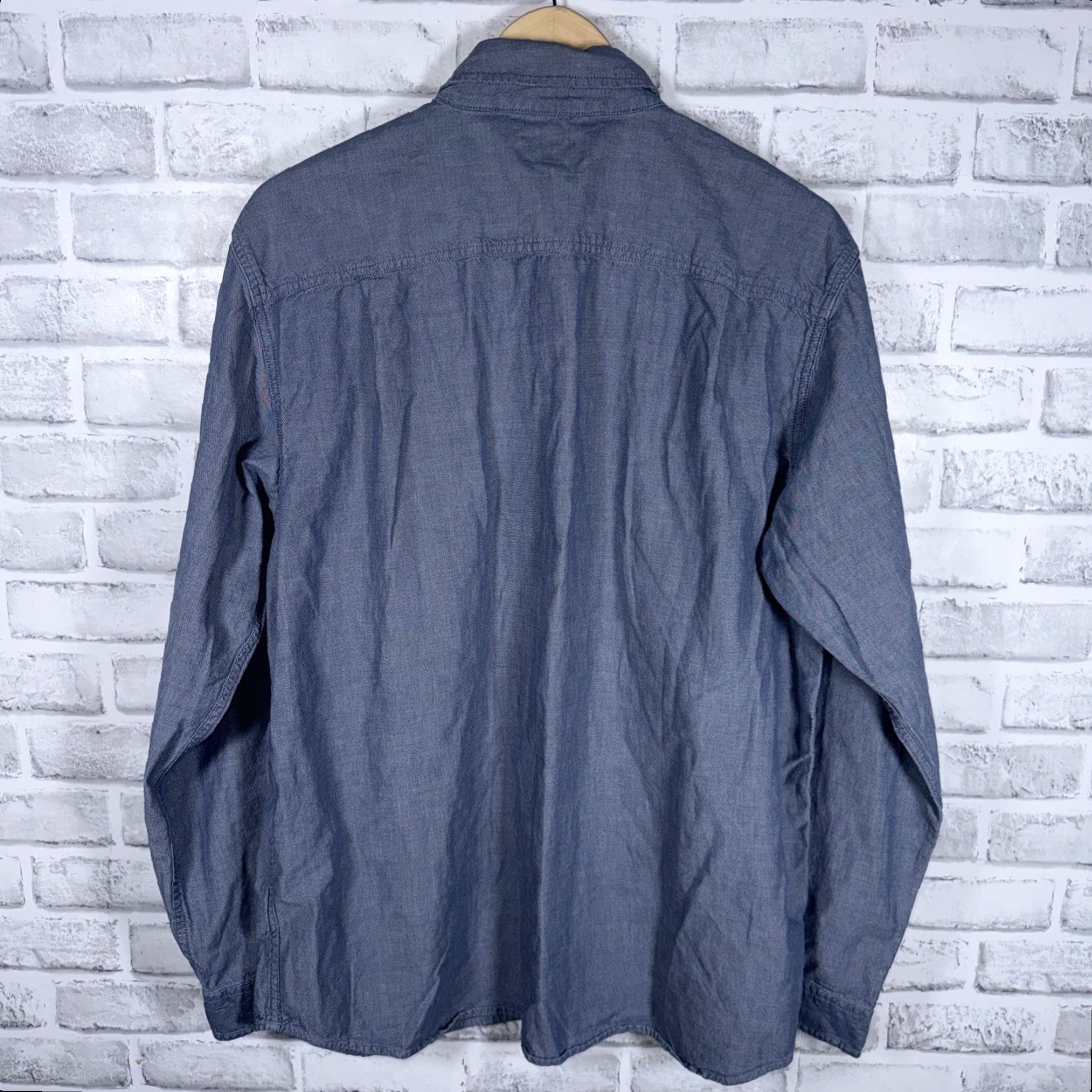 Carhartt Carhartt Button-Up Shirt Blue Long Sleeve Relaxed Mens L Size US L / EU 52-54 / 3 - 4 Thumbnail