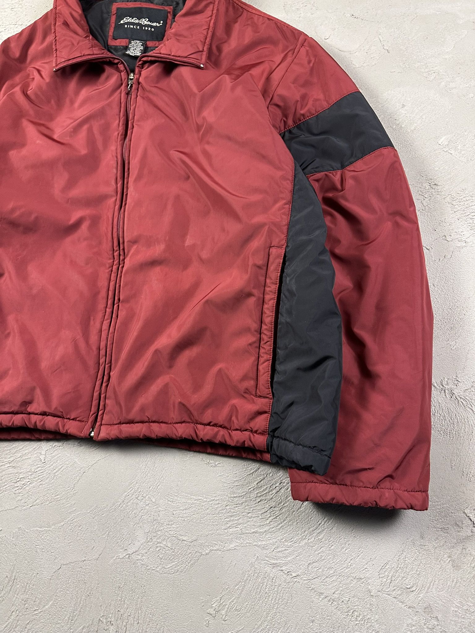 Eddie Bauer Vintage Y2k Eddie Bauer Nylon Boxy Bomber Zip Jacket Size US XXL / EU 58 / 5 - 4 Thumbnail