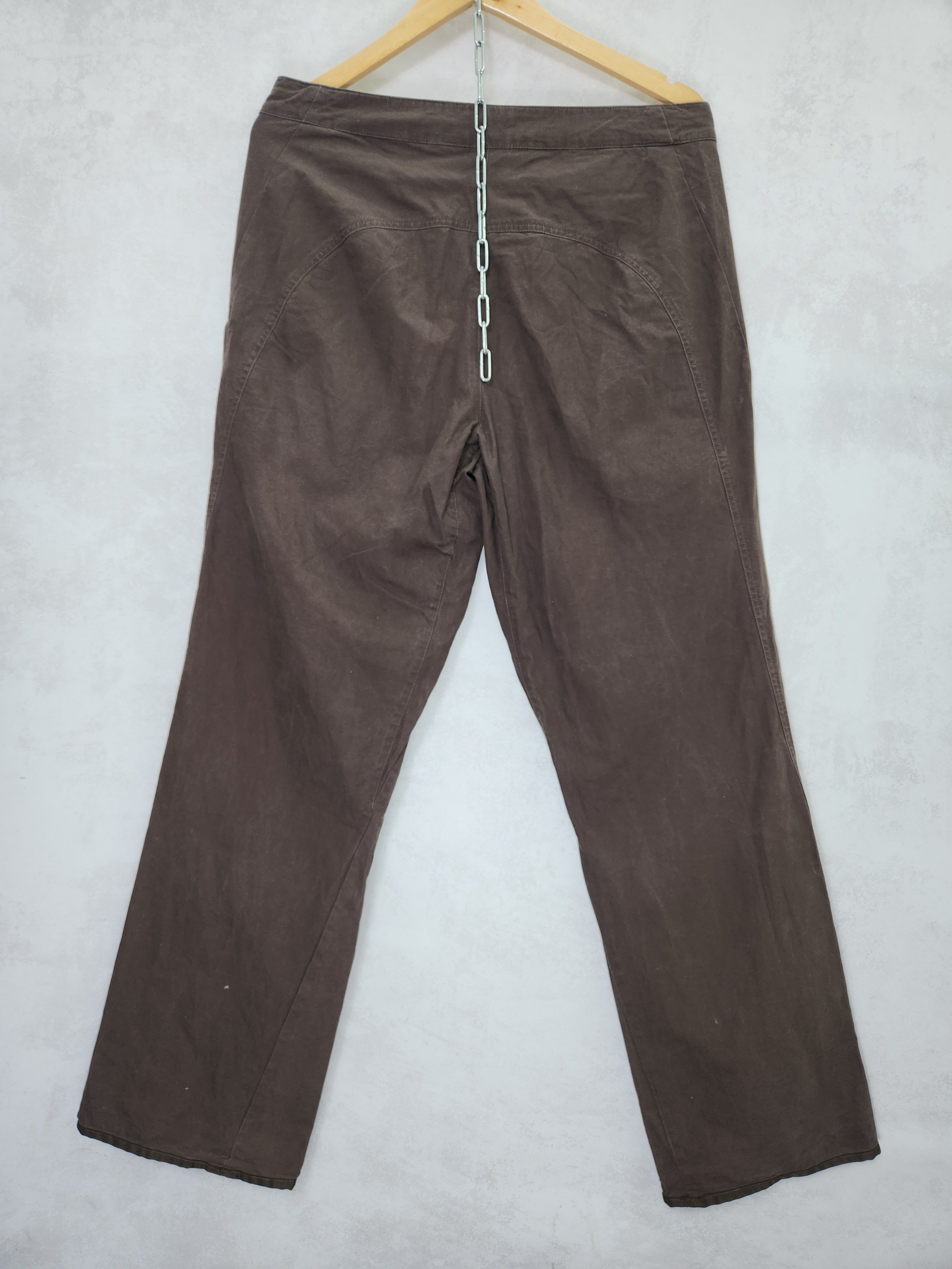 Nike Vintage y2k Nike wmns cotton brown casual pants size M Size 32" / US 10 / IT 46 - 8 Thumbnail