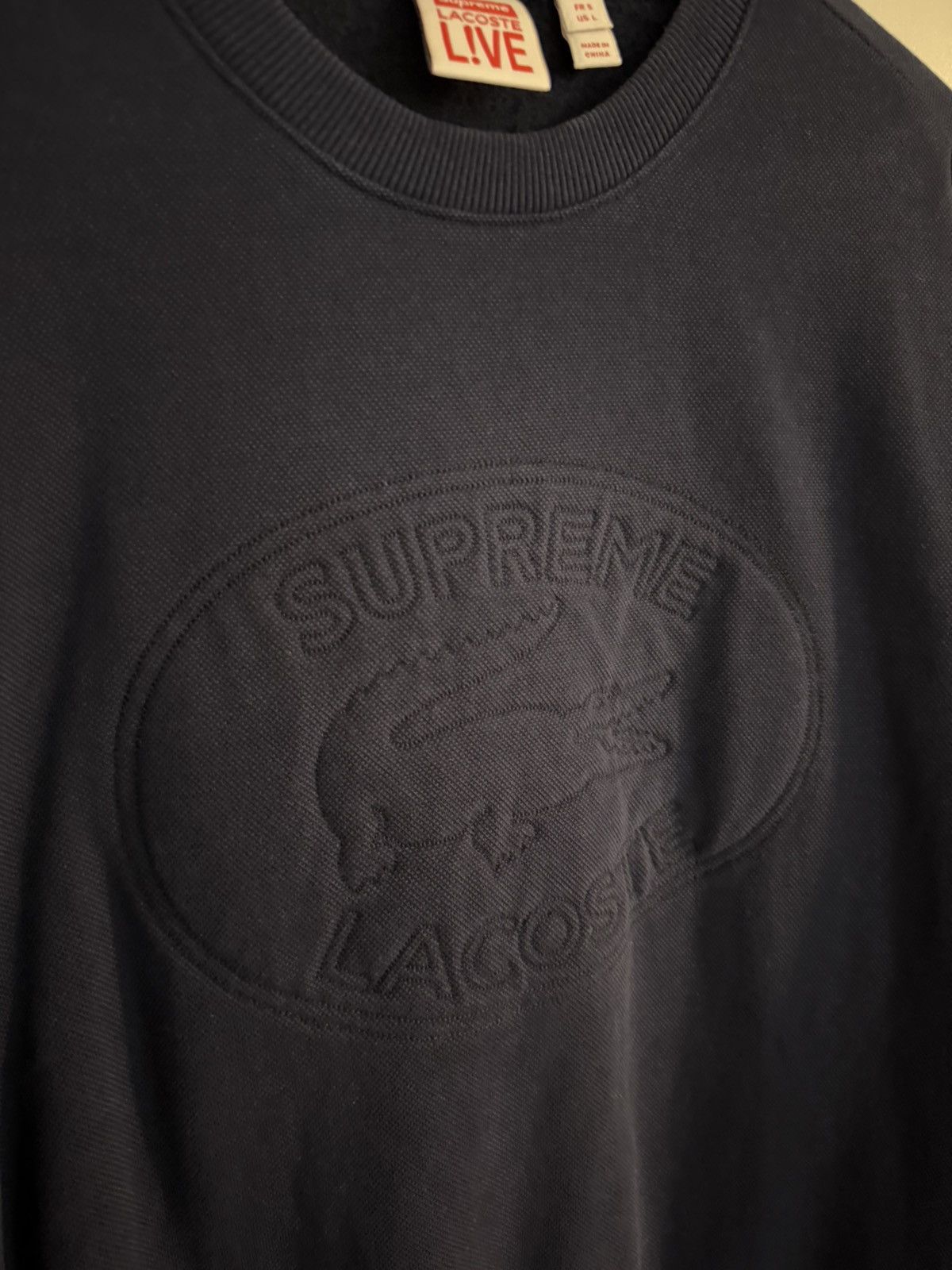 Lacoste × Supreme Supreme x Lacoste Navy Crewneck Size US L / EU 52-54 / 3 - 2 Thumbnail