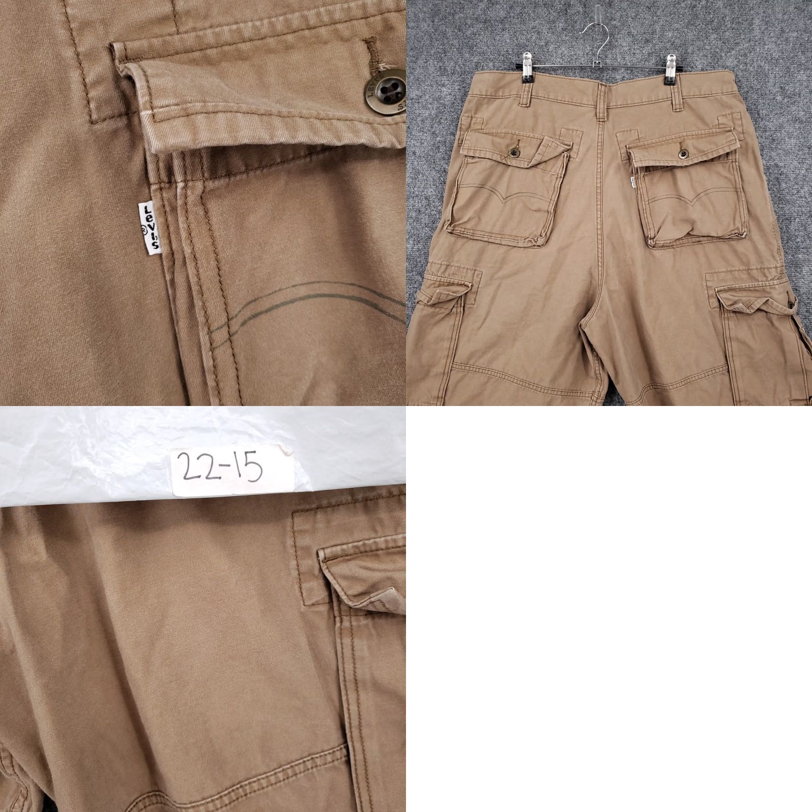 Levi's Levi's Cargo Shorts Mens 38 Brown Relaxed Fit Utility Tactical Size US 38 / EU 54 - 10 Thumbnail