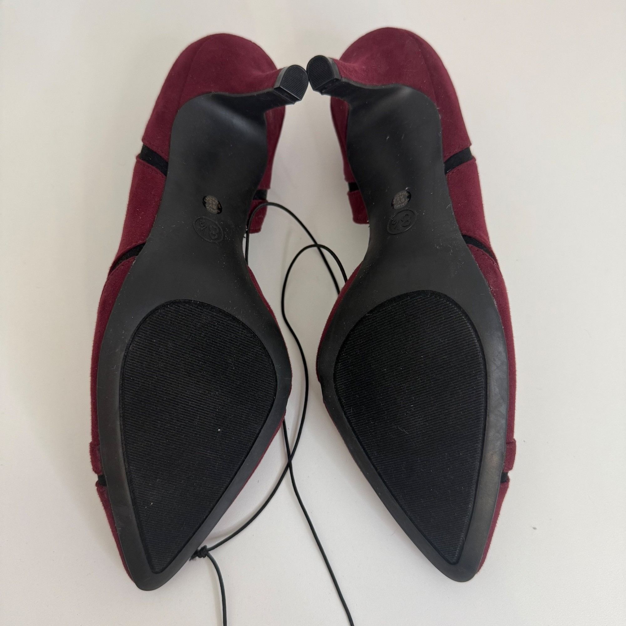 Other East 5th Wine Red Pointed Toe Heels 8.5M Womens EF Denny Fau Size US 8.5 / IT 38.5 - 5 Thumbnail