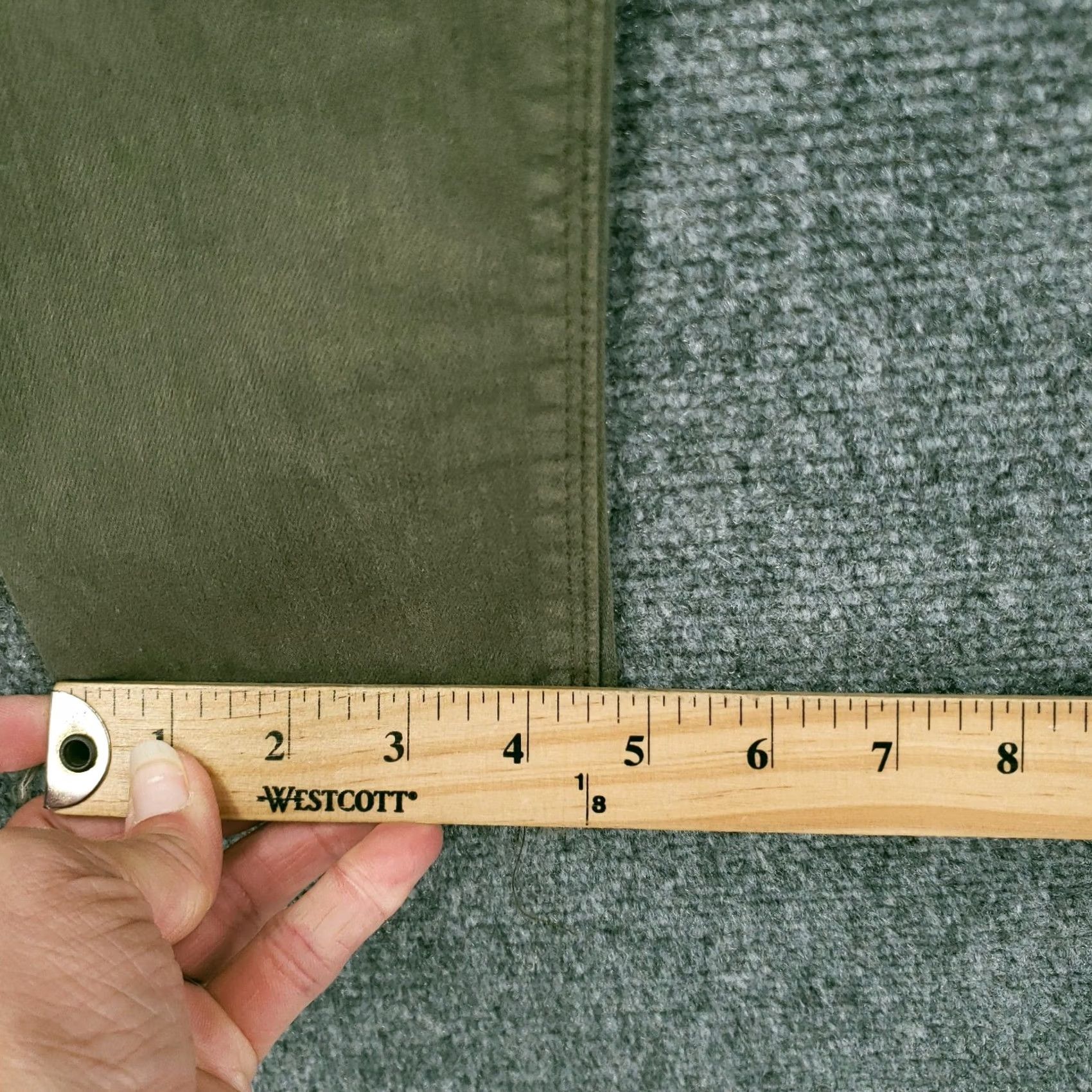 Lucky Brand Lucky Brand Womens Jeans Green Sasha Super Skinny Fit Distressed Raw Hem Size 6 27 Size 28" / US 6 / IT 42 - 4 Thumbnail