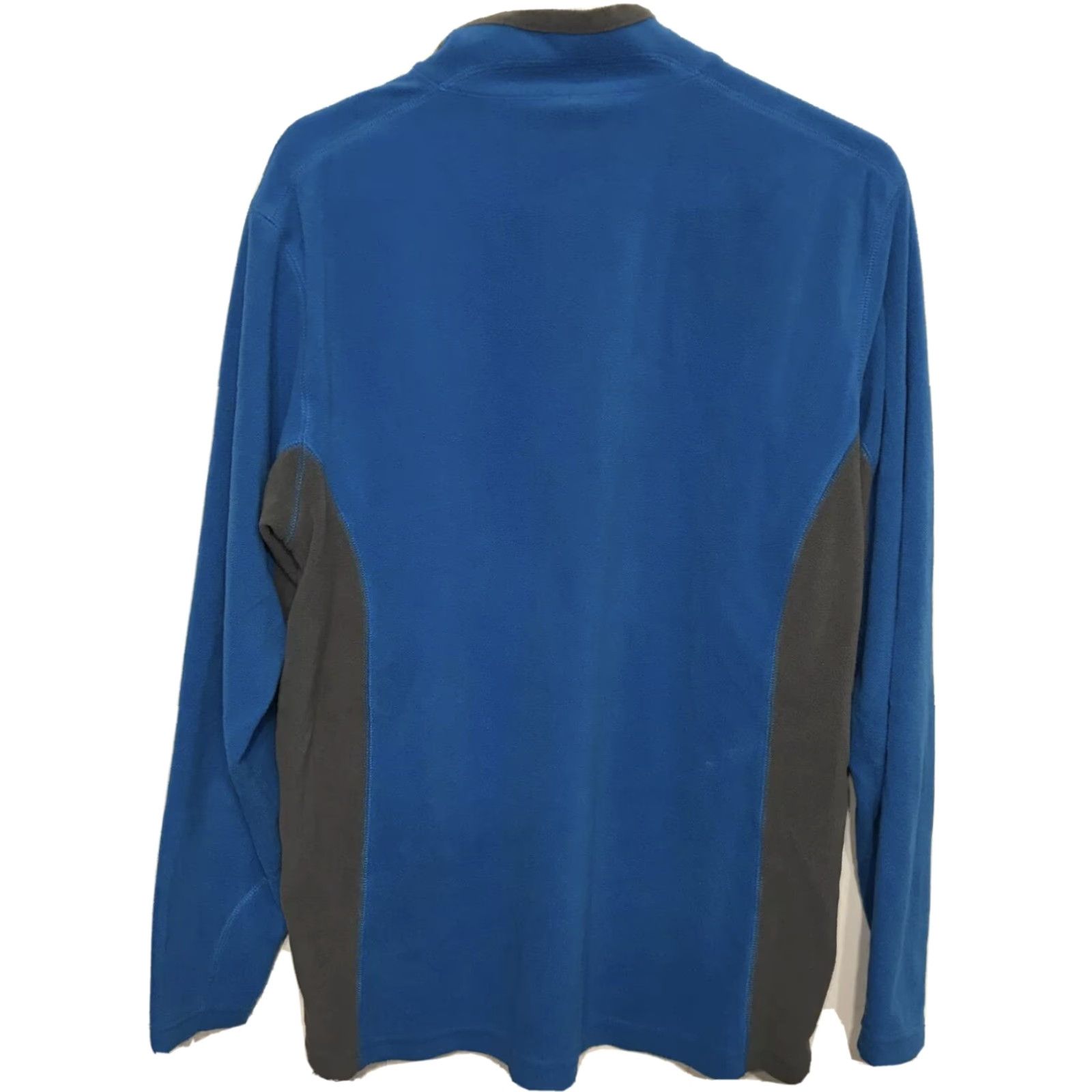 Vintage Columbia Fleece Jacket Women's Pullover Zip 1/4 Blue Gray Size M Regular Short Sleeve Casual Winter Fall Spring - Vintage No Size M / US 6-8 / IT 42-44 - 6 Thumbnail