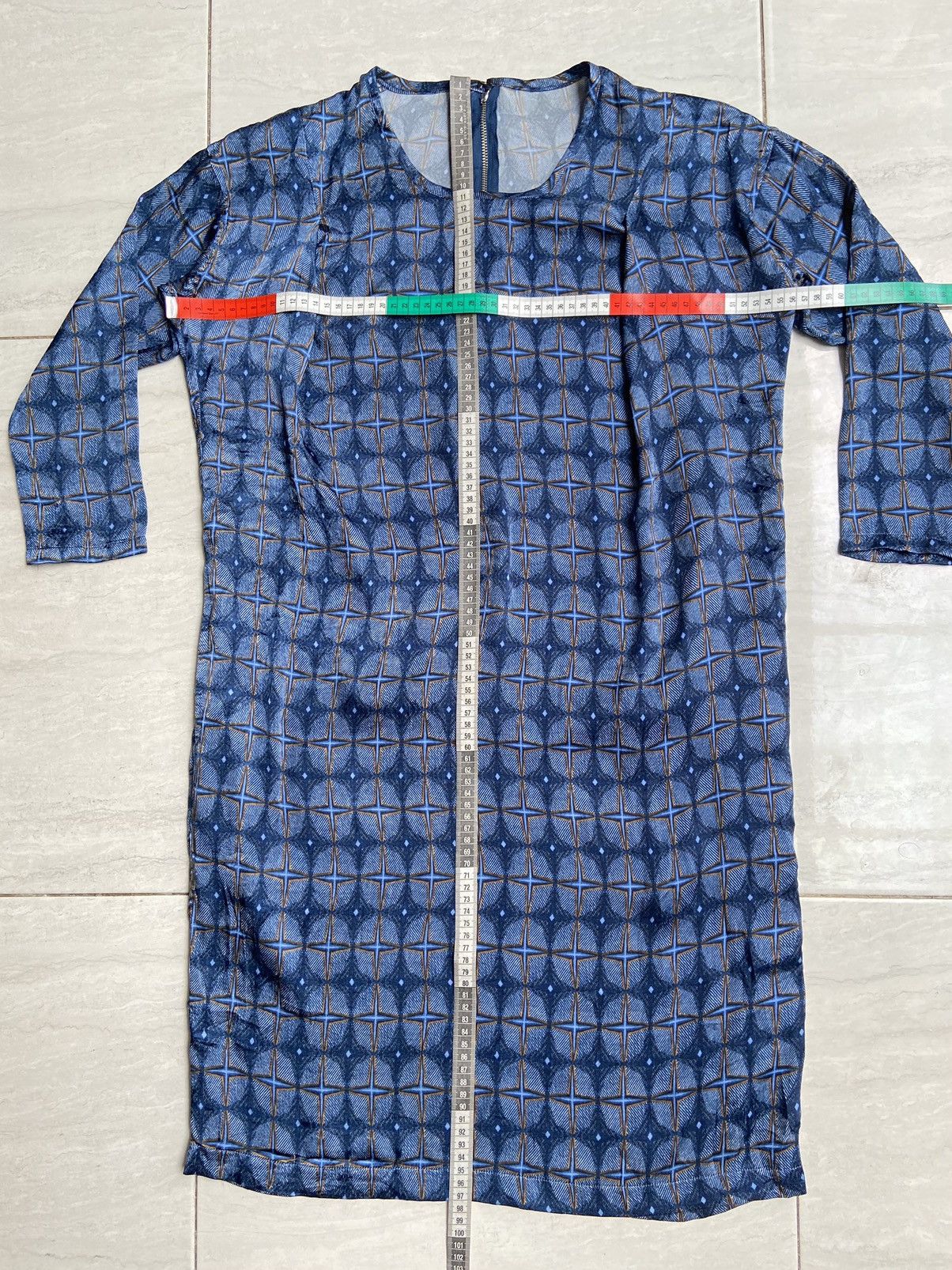 Zucca ZUCCA Motive Midi Dress Size L / US 10 / IT 46 - 8 Thumbnail