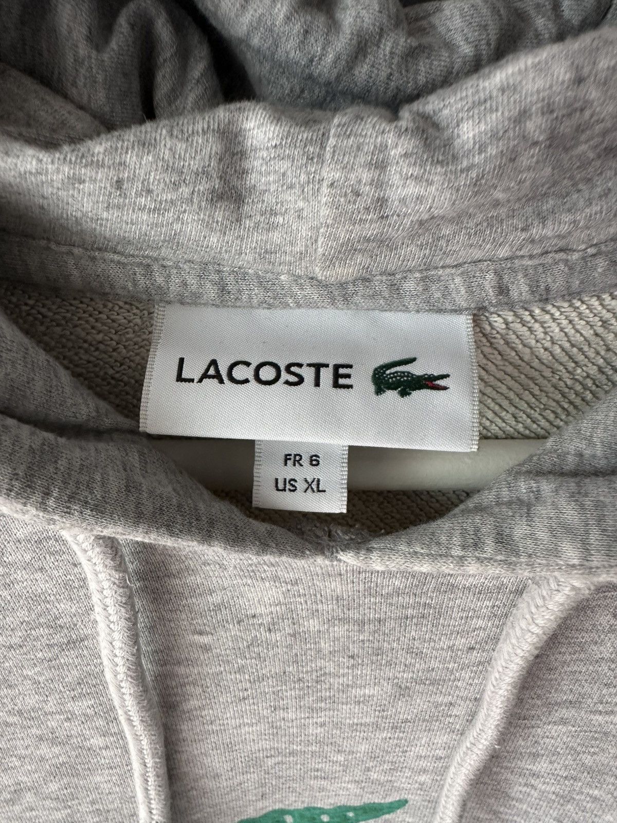 Lacoste LACOSTE - HOODED FLEECE SWEATSHIRT WITH PRINTED LOGO Size US XL / EU 56 / 4 - 4 Thumbnail