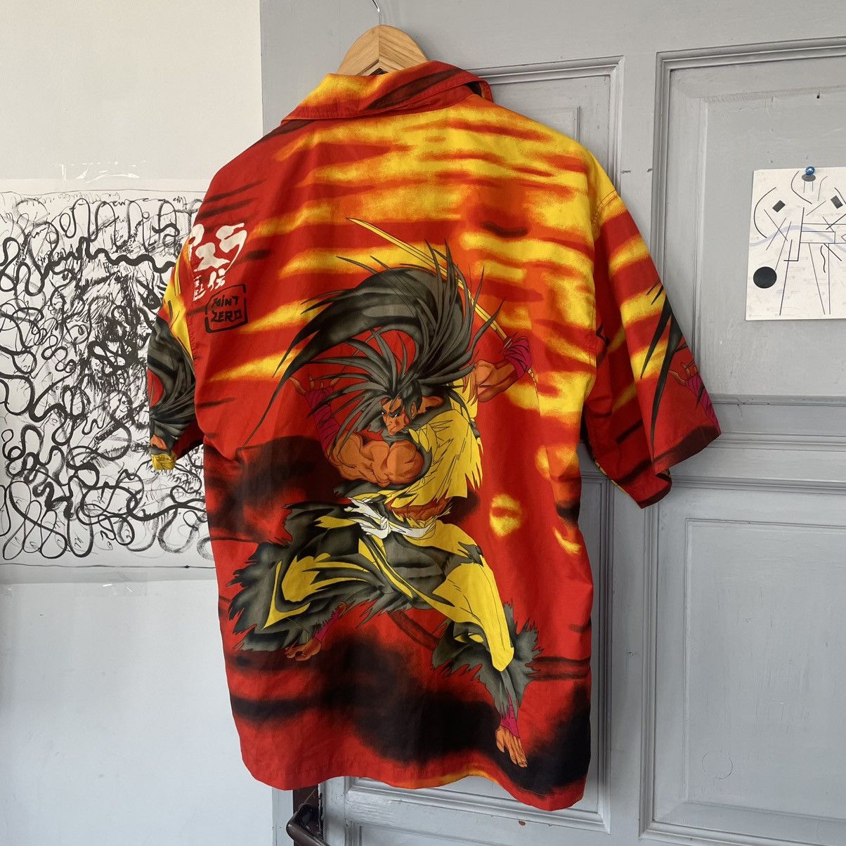 Japanese Brand × Vintage Vintage 90's Shodown Samuri Goku Anime Single Stitch Shirt Size US S / EU 44-46 / 1 - 6 Thumbnail