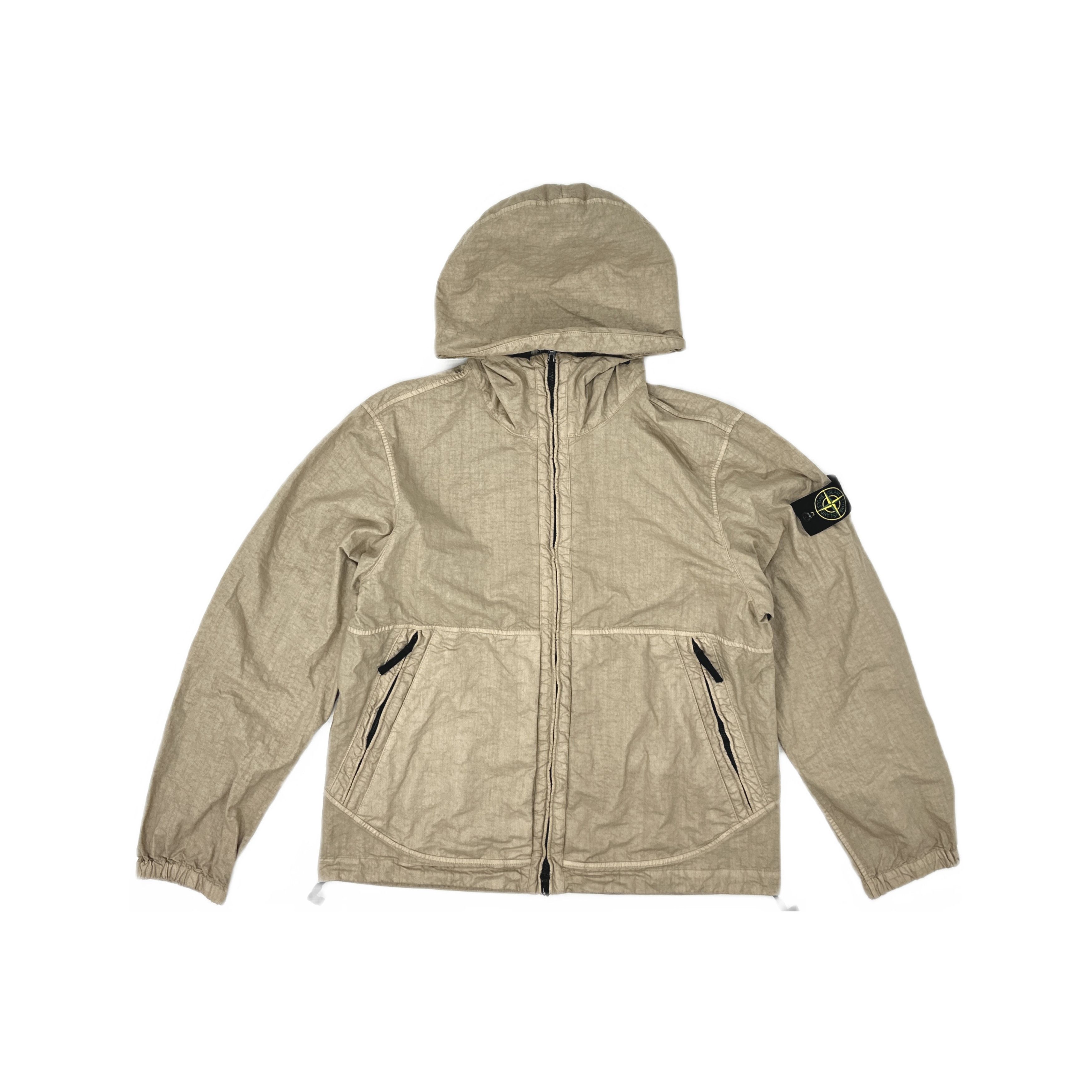 Stone Island Stone Island Hooded Zip Jacket Beige Size L Size US L / EU 52-54 / 3 - 1 Thumbnail