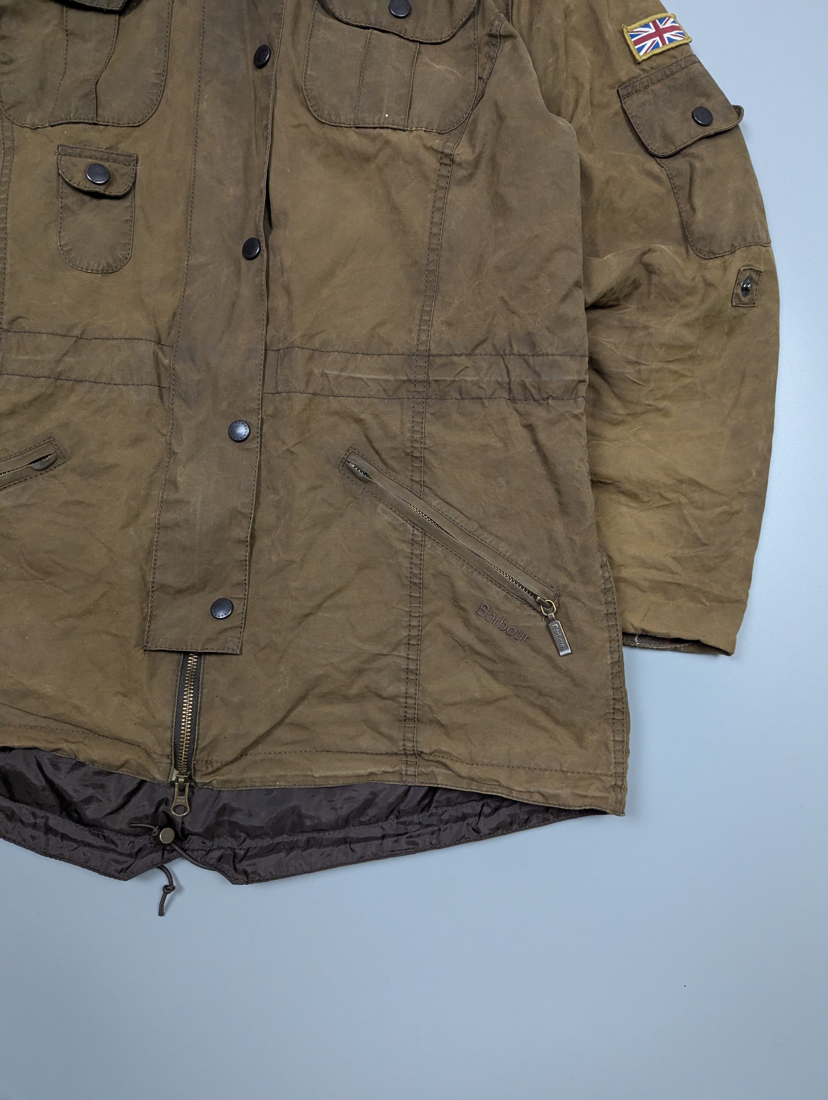 Barbour Barbour Vintage Winter Force Waxed Parka Jacket Olive US12 Size XL / US 12-14 / IT 48-50 - 6 Thumbnail