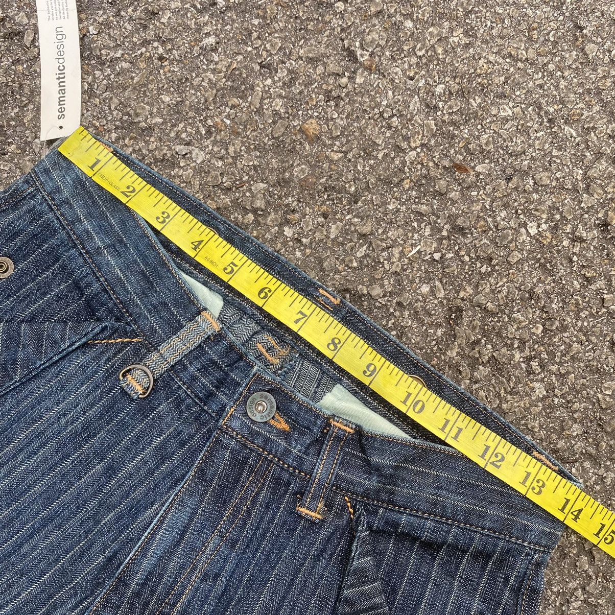 Hysteric Glamour NWT Flared Jeans Semantic Design Hickory Striped Denim Pants Size US 28 / EU 44 - 9 Thumbnail
