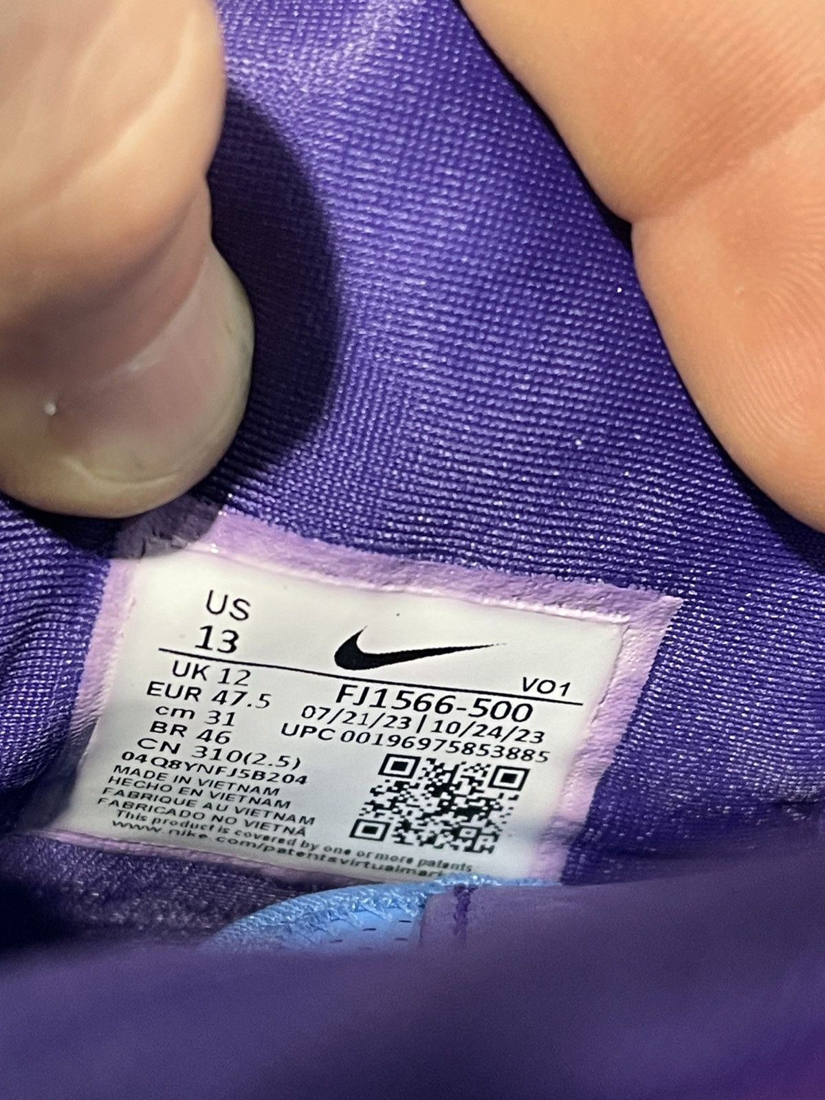 Jordan Brand Size 13 - Lebron NXXT Gen AMPD Purple Size US 13 / EU 46 - 10 Thumbnail