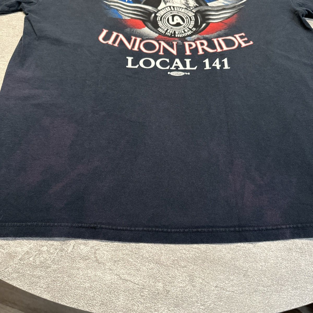 Vintage Vintage 90s American Heritage Union Plumbers Eagle Shirt Size US L / EU 52-54 / 3 - 3 Thumbnail