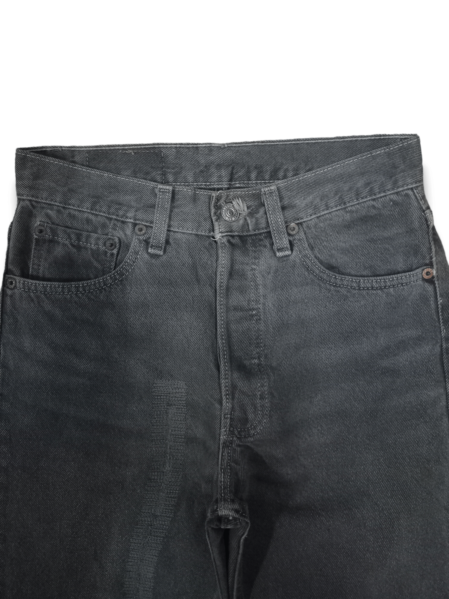 Levi's × Levi's Vintage Clothing SALES🔥Vintage 90s Levis 501 Grey Mud Wash Distressed Jeans Size US 27 - 4 Thumbnail