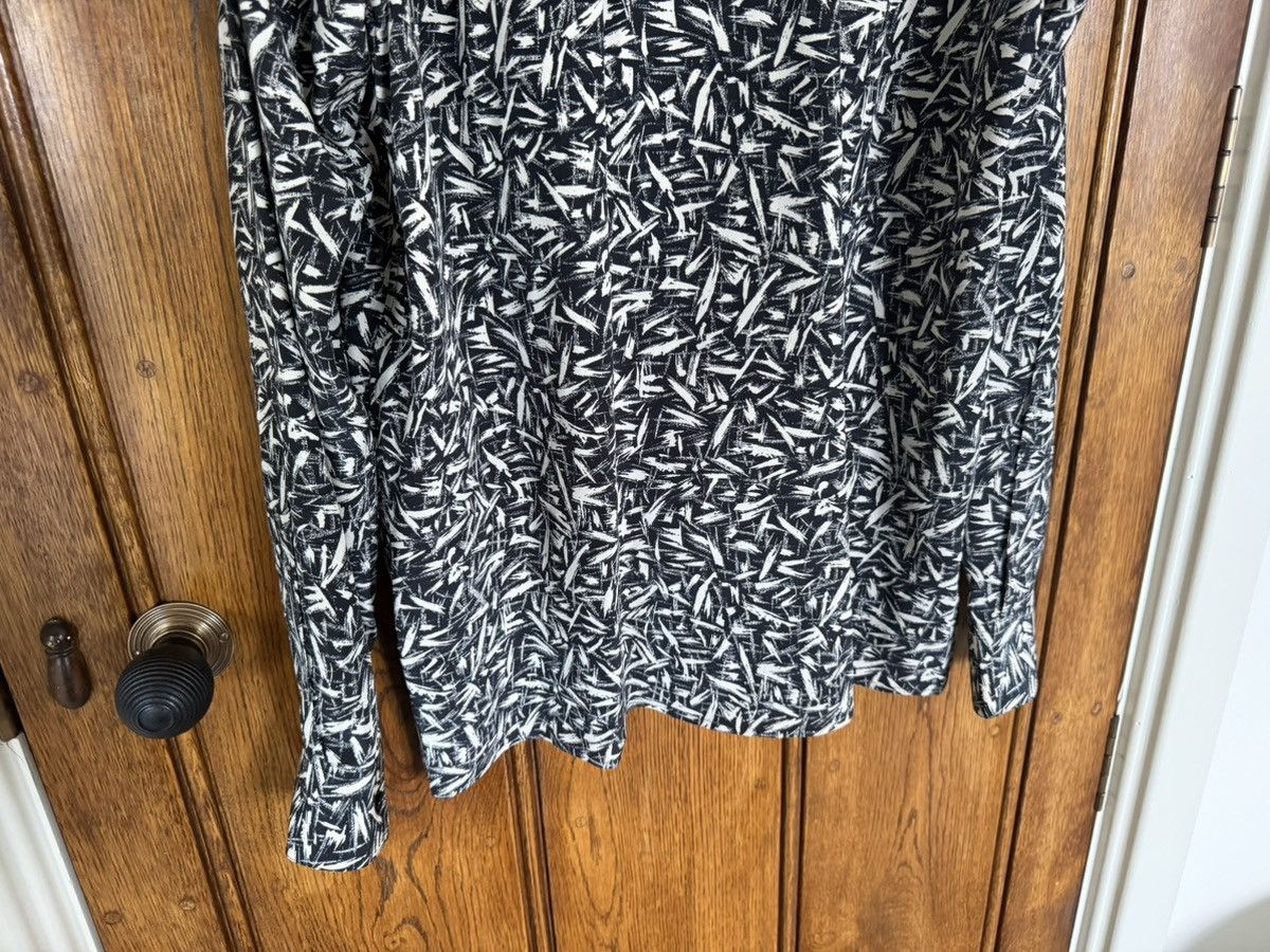 Saint Laurent Paris SS14 Saint Laurent Black white Brush squiggle silk shirt Size US M / EU 48-50 / 2 - 21 Thumbnail