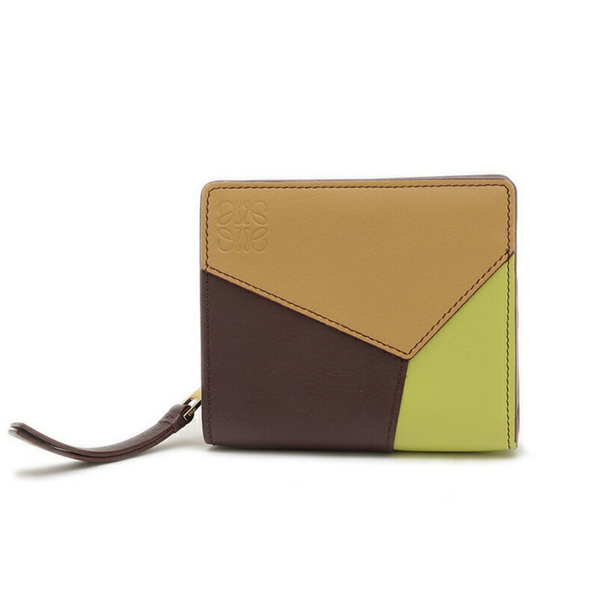 Loewe LOEWE PUZZLE Compact Zip Wallet Bi-fold Leather