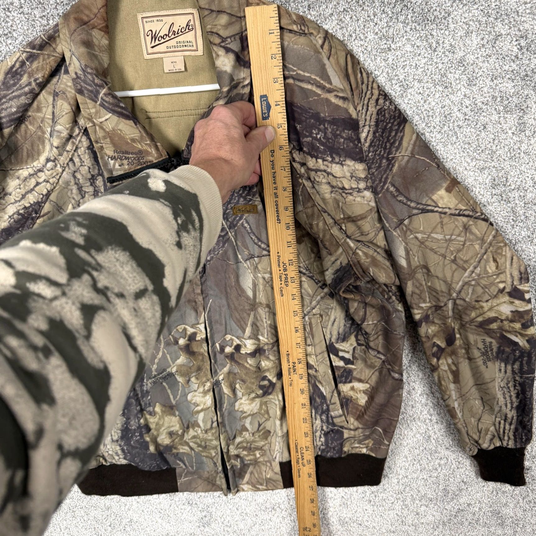 Vintage VTG Woolrich Hunting Jacket Mens L Realtree Hardwoods Camouflage Bomber USA Made Size US L / EU 52-54 / 3 - 2 Thumbnail