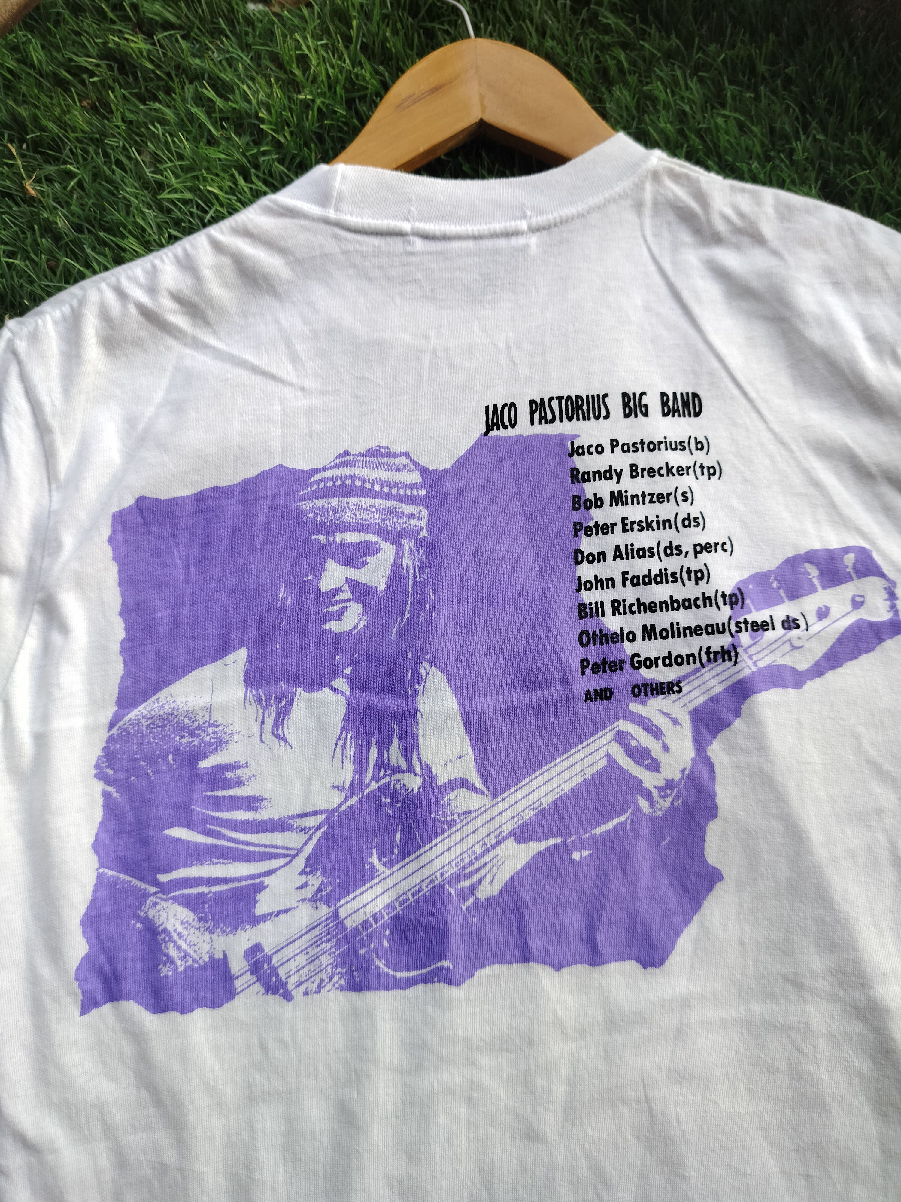 Band Tees Vintage 82 Aurex Jazz Fest Jaco Pastorius Big Band tees Size US M / EU 48-50 / 2 - 3 Thumbnail
