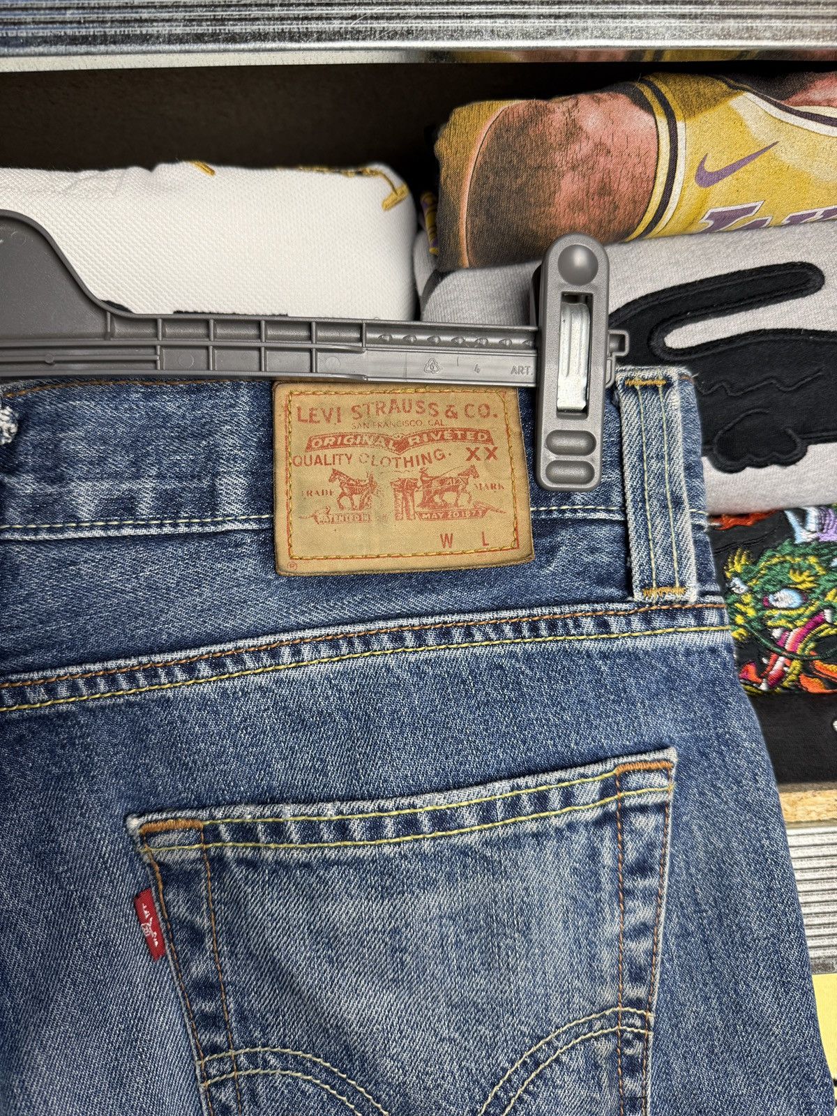 Levi's Levis 512 Jeans Hand Made Shorts Size US 33 - 10 Thumbnail